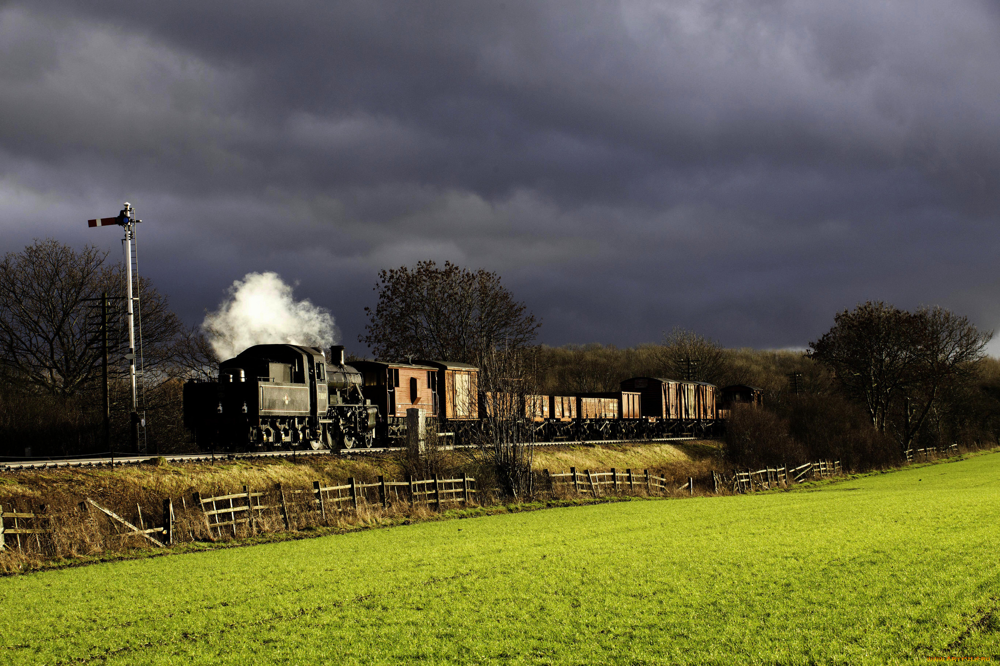 техника, паровозы, локомотив, поезда, рельсы