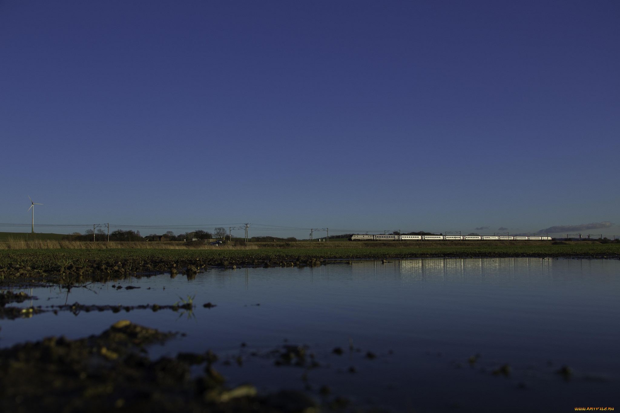 техника, поезда, локомотив, рельсы