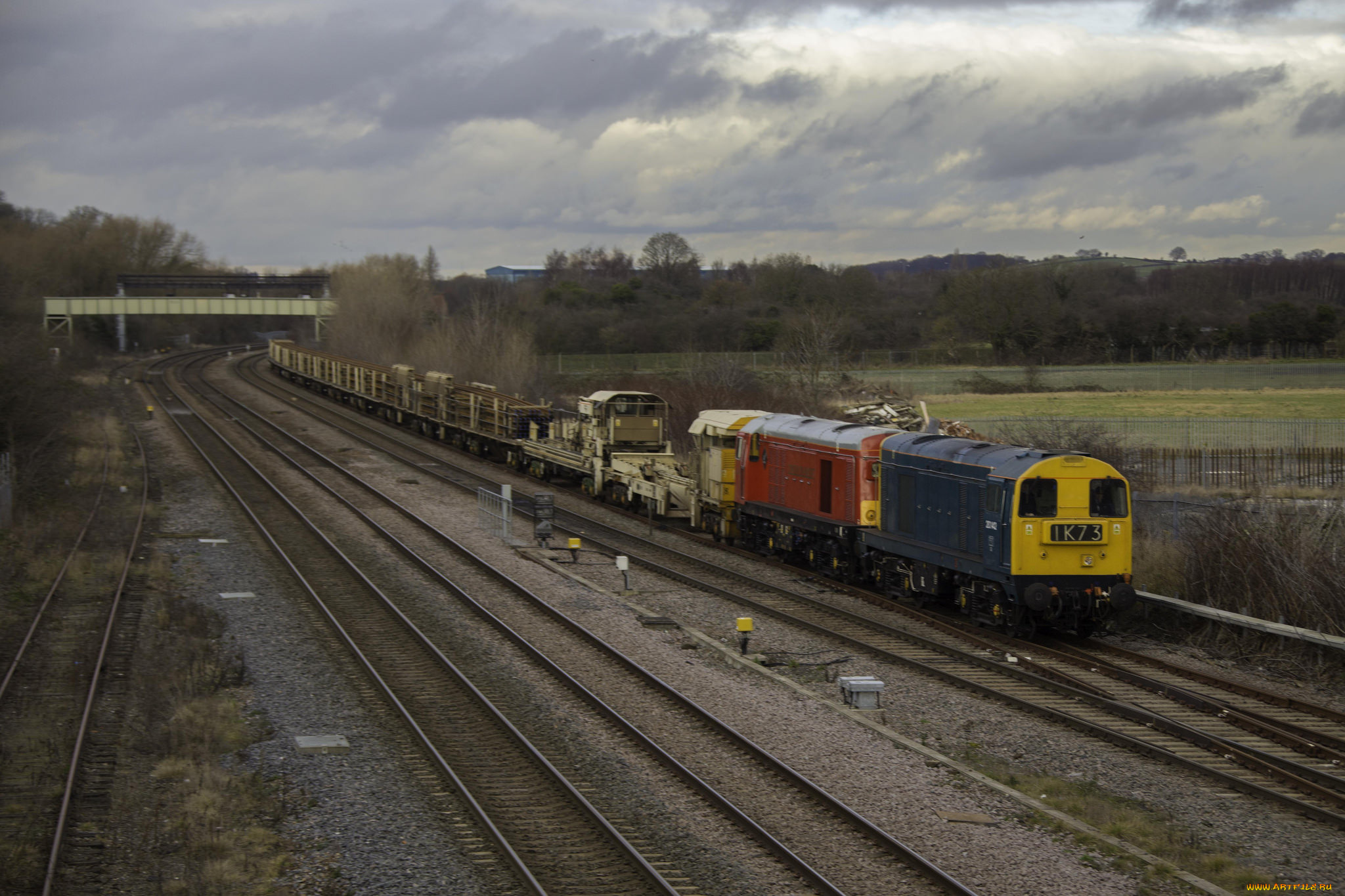 техника, поезда, локомотив, рельсы