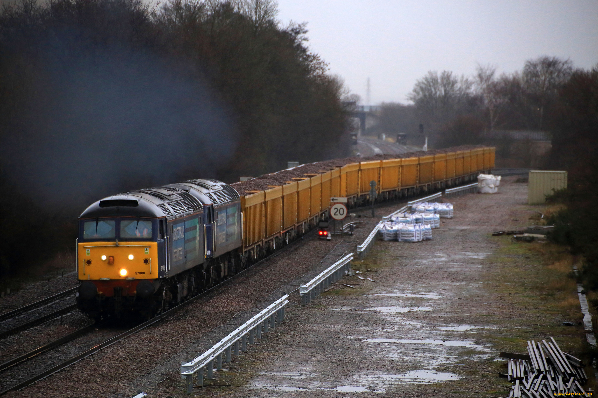 техника, поезда, локомотив, рельсы