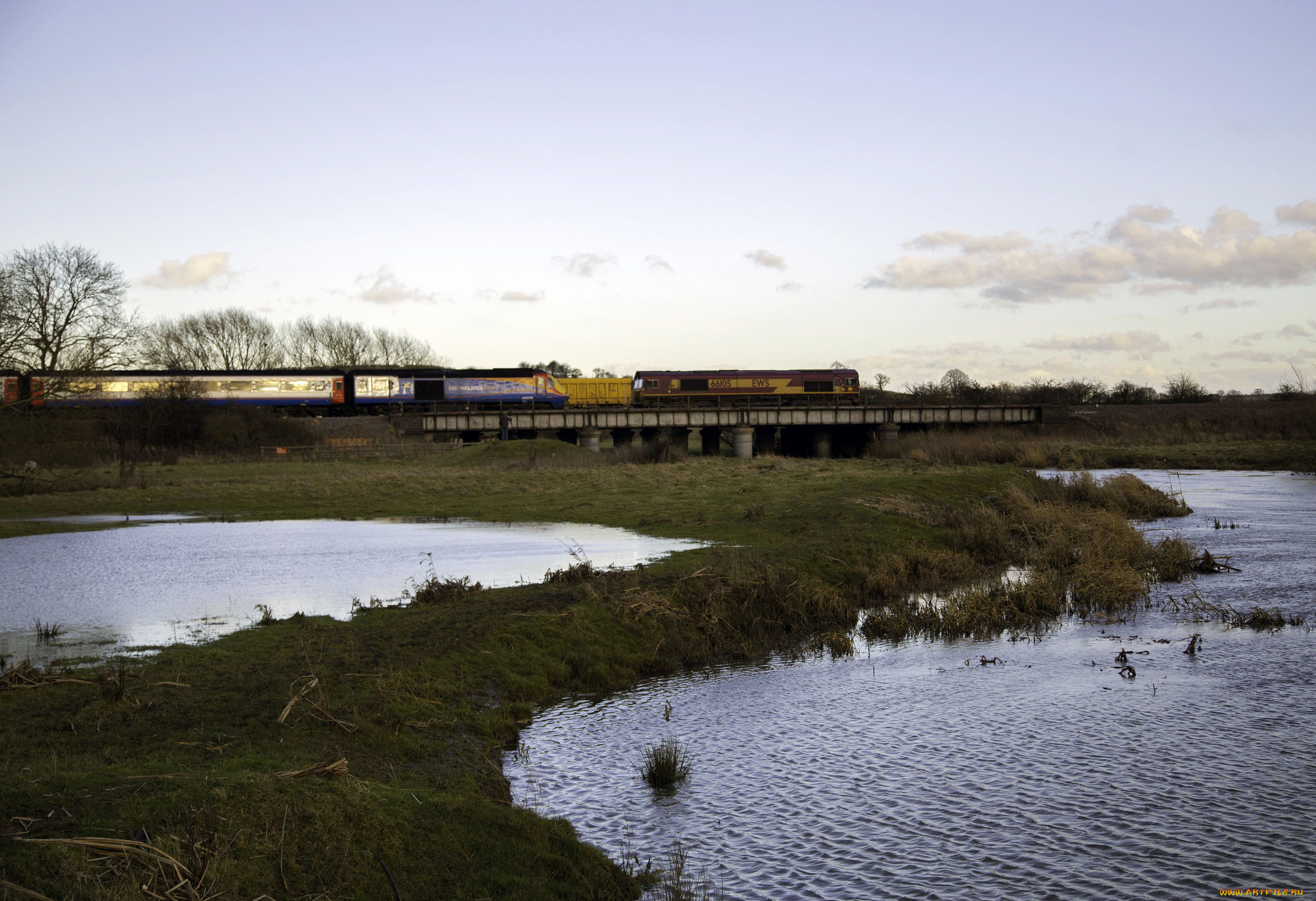 техника, поезда, рельсы, локомотив