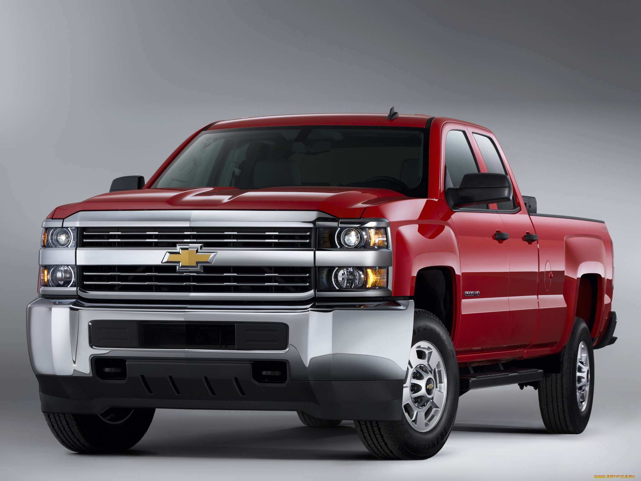 автомобили, chevrolet, silverado, 2500, hd, bi-fuel, double, cab, 2014, красный