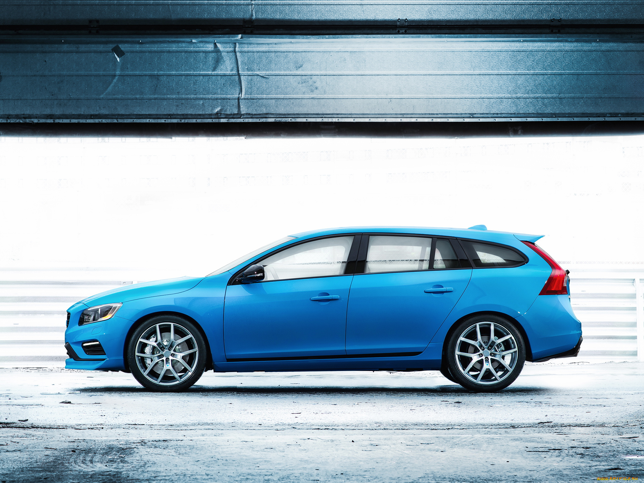 автомобили, volvo, 2014г, polestar, v60, синий
