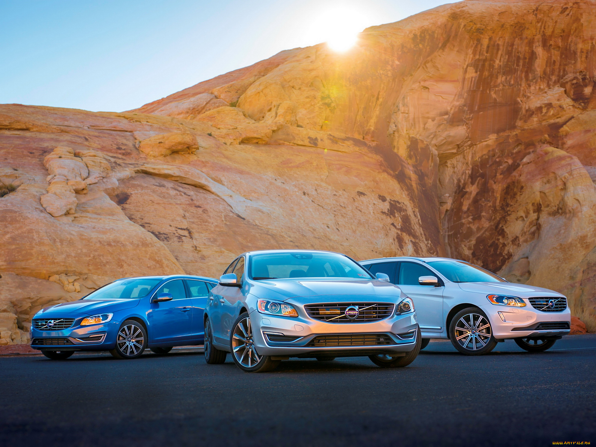 автомобили, volvo, синий