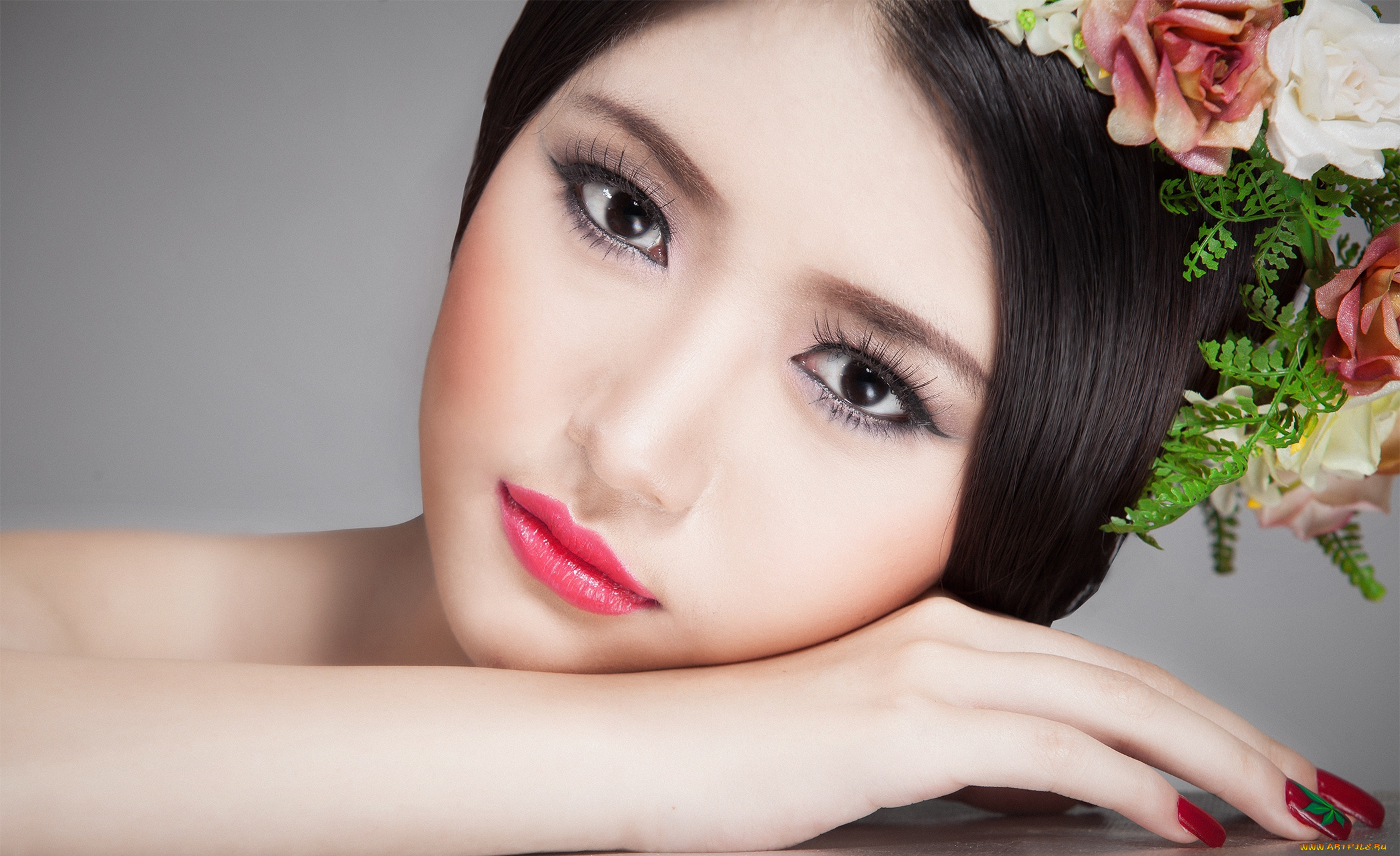 девушки, -unsort, , лица, , портреты, венок