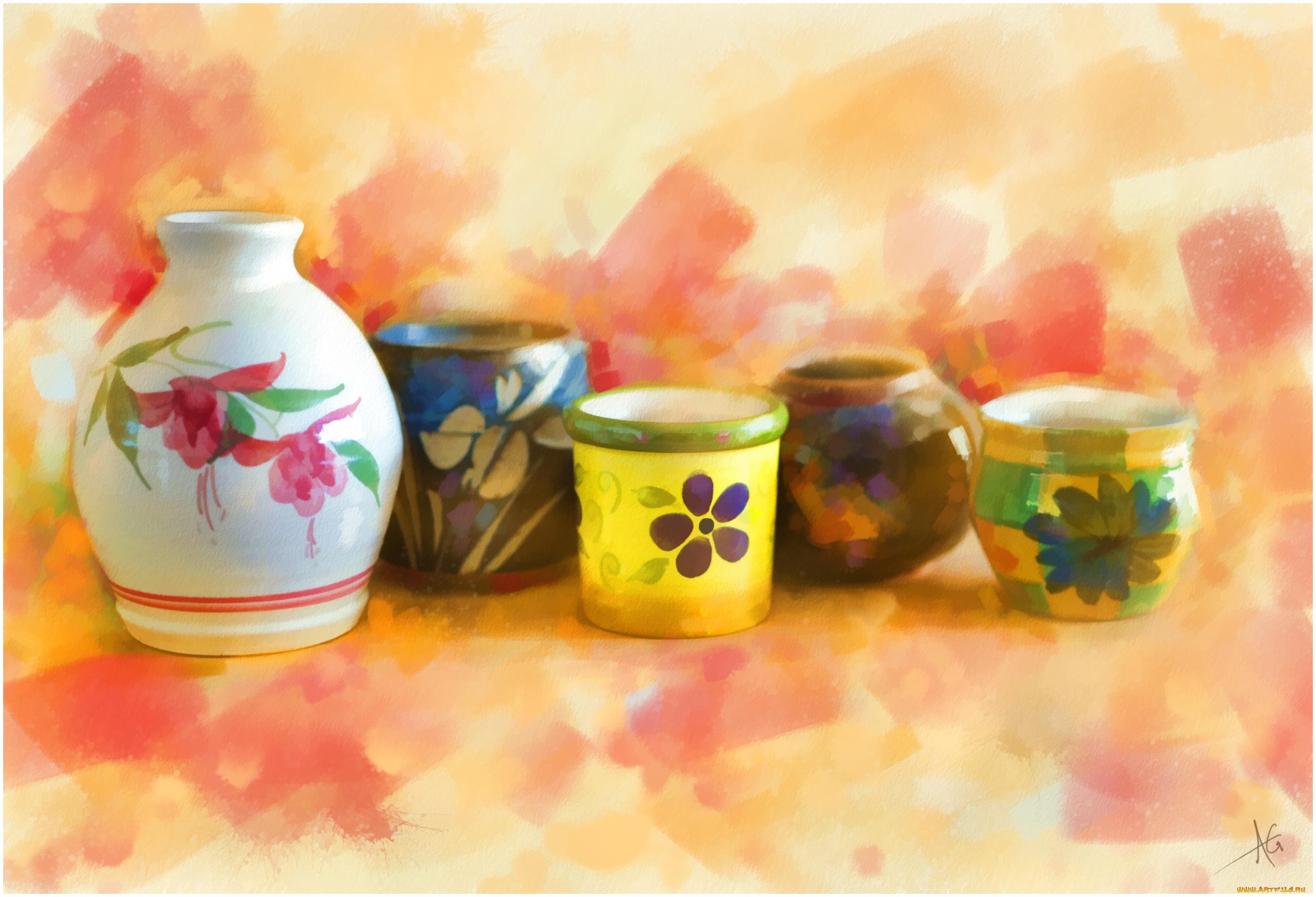 рисованные, -, другое, посуда