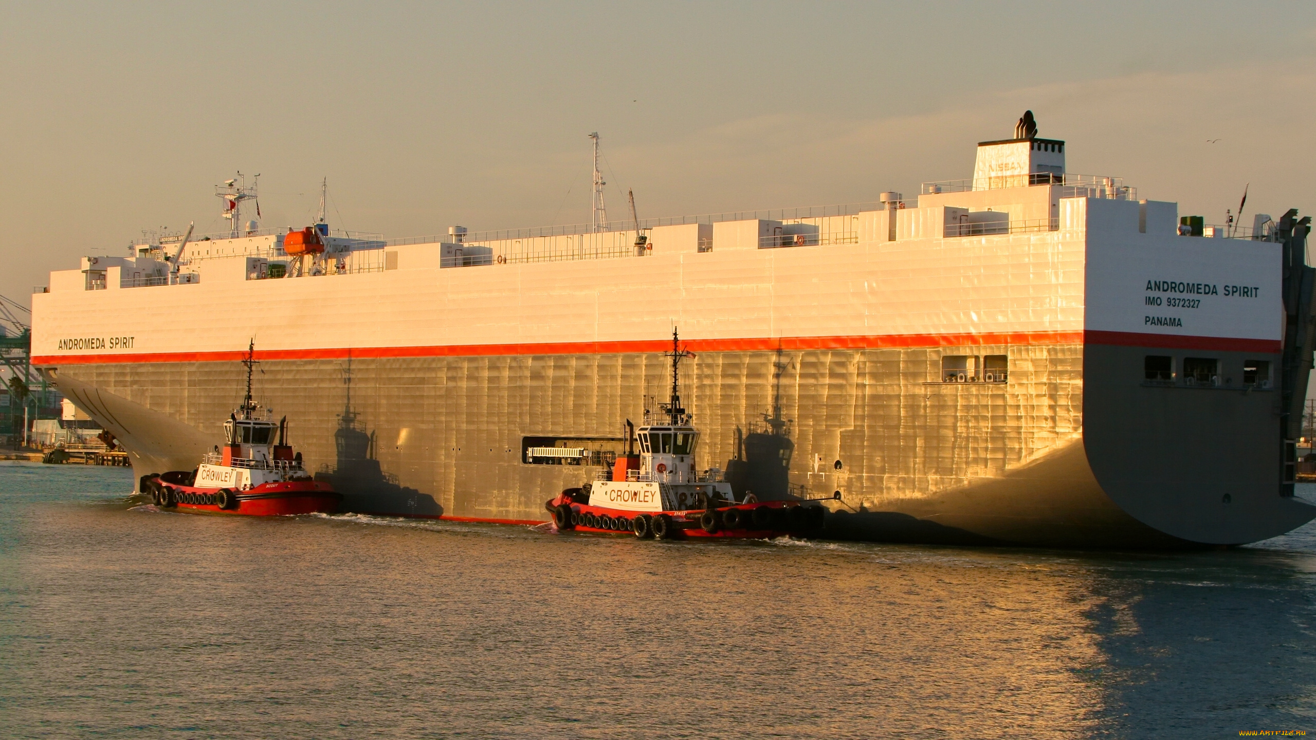 корабли, разные, вместе, грузовое, судно, буксиры