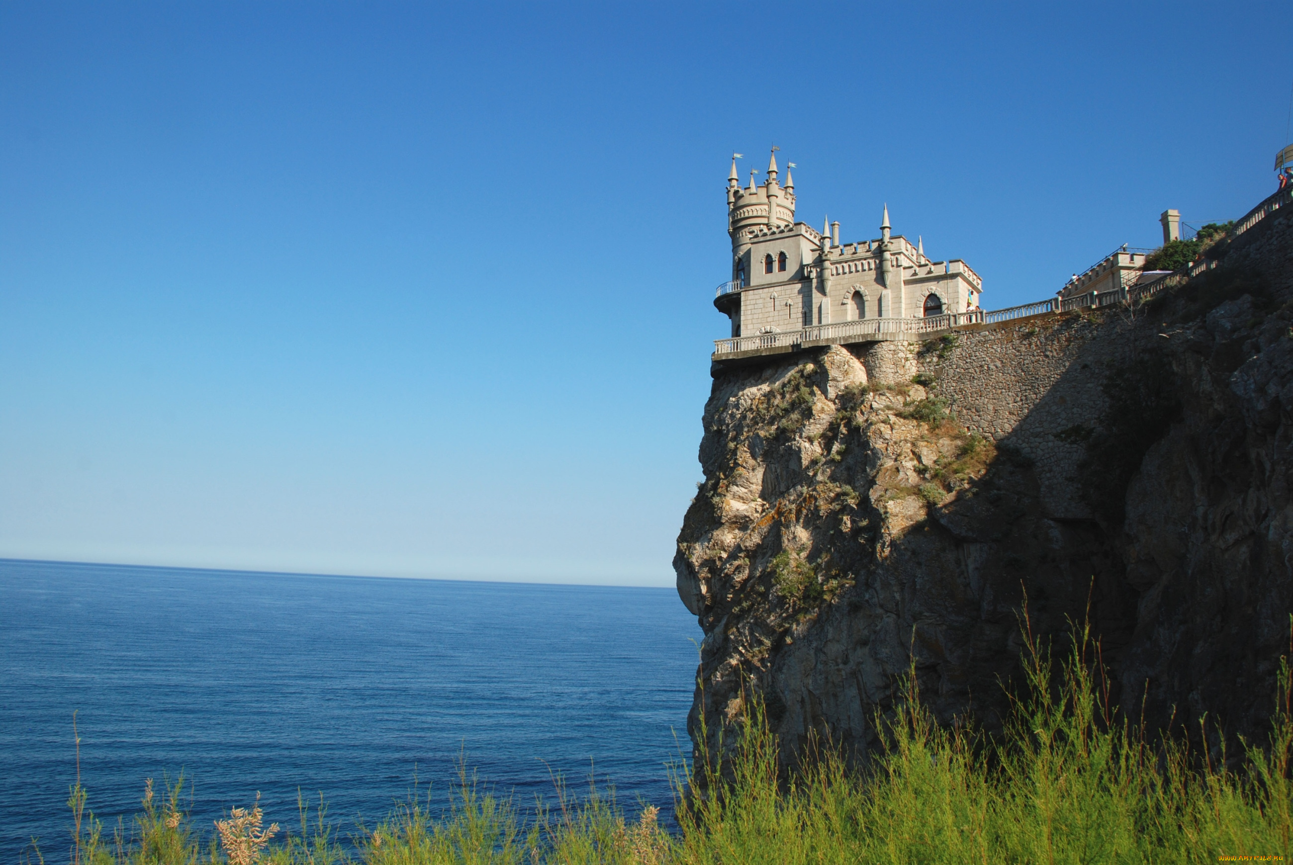 города, ласточкино, гнездо, , украина, замок, утес