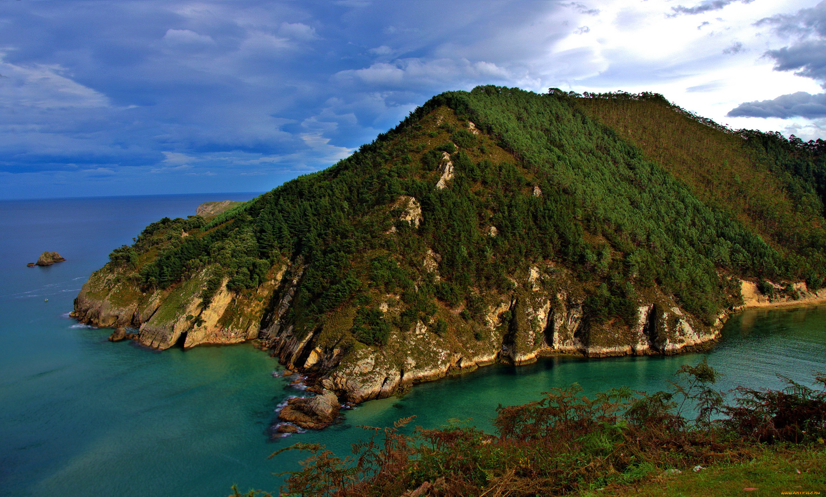 испания, кантабрия, природа, побережье, скалы, море, испания, кантабрия