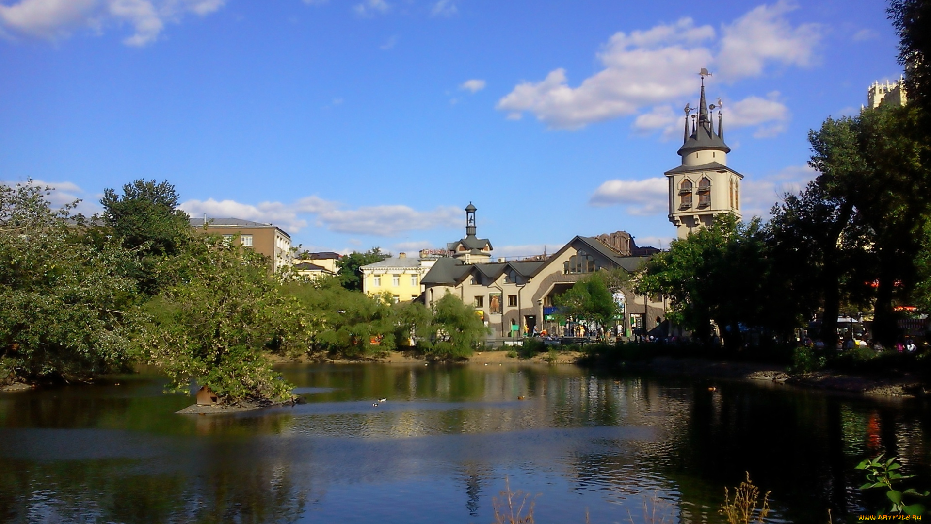 московский, зоопарк, природа, парк, москва, лето, город, пруд, зоопарк