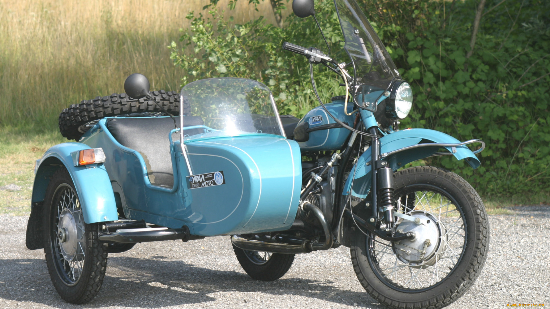 мотоциклы, мотоциклы, с, коляской, ural