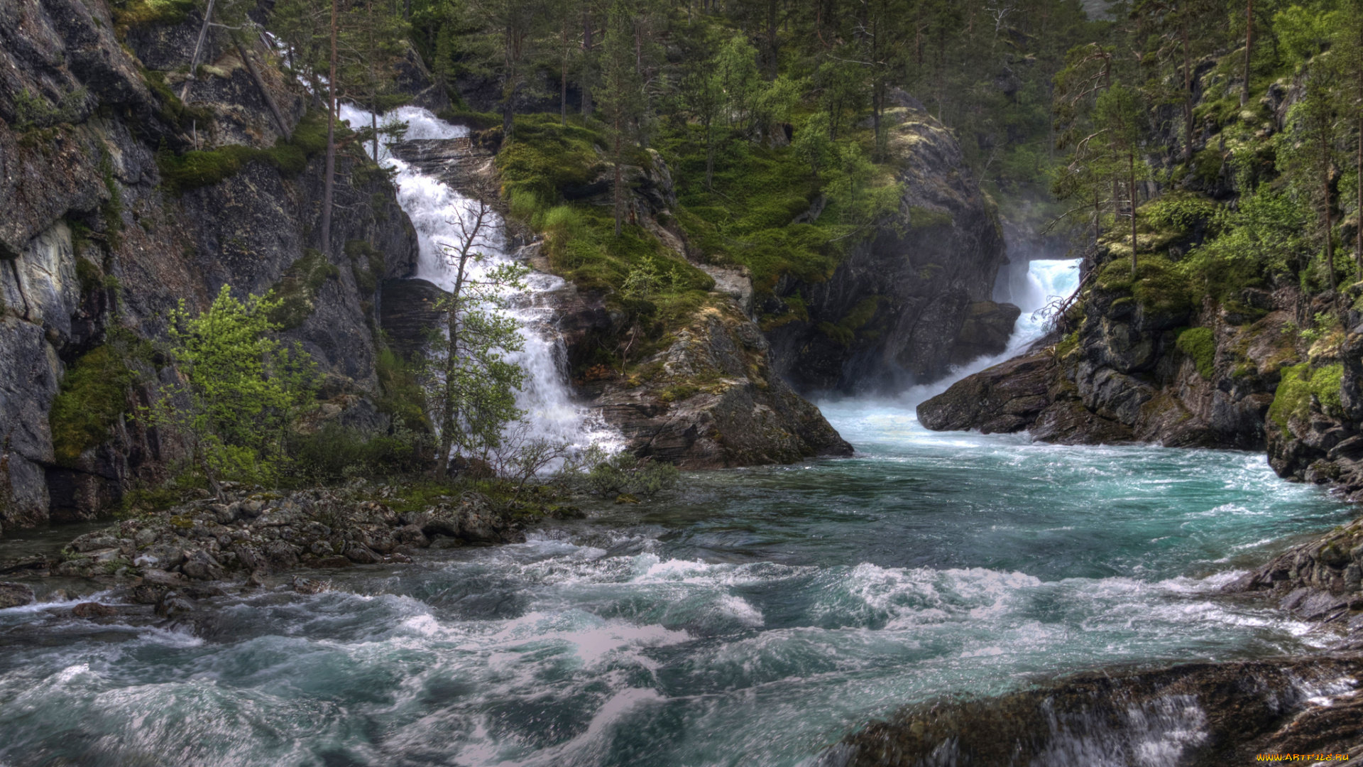природа, водопады, водопад