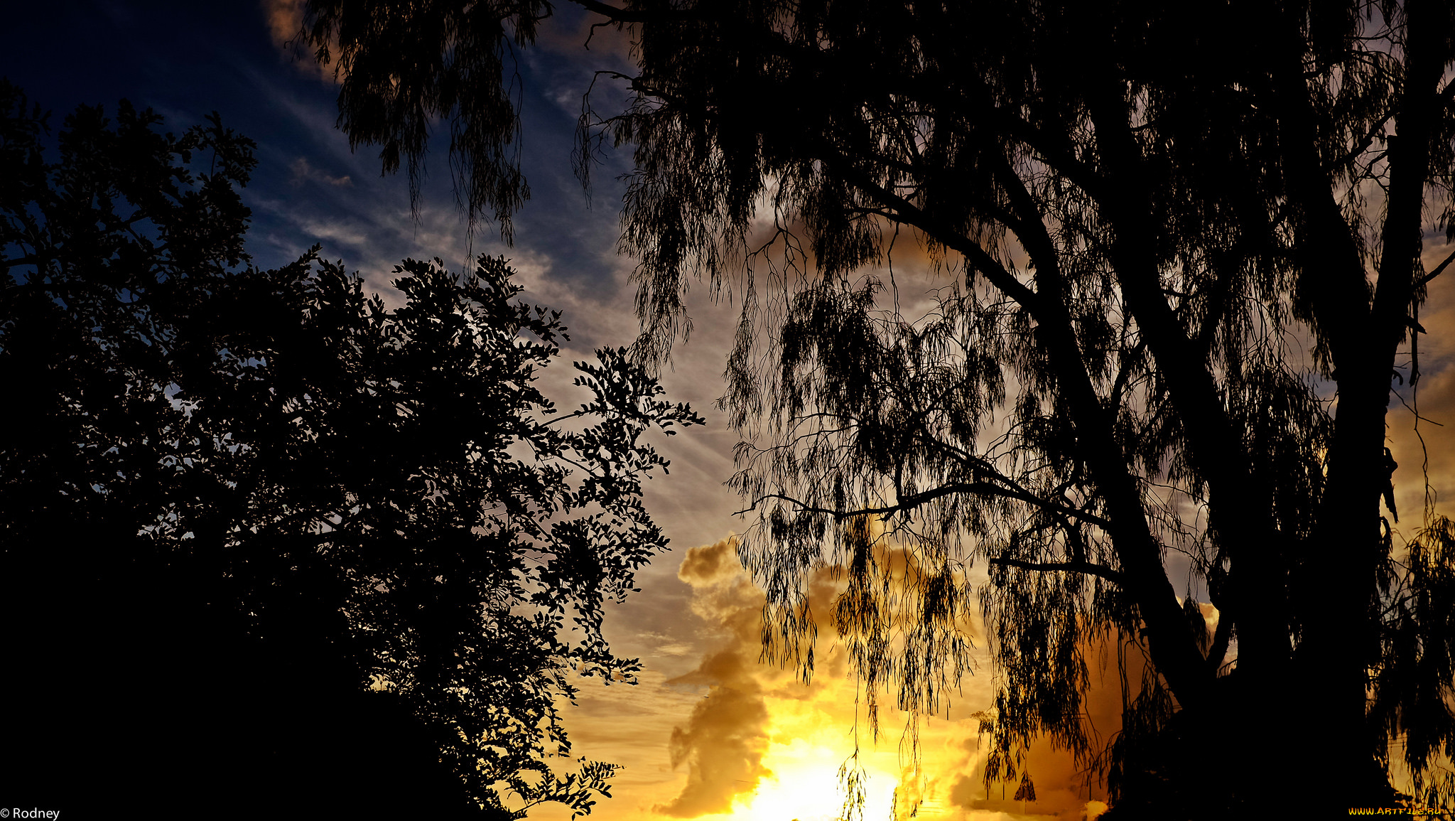 природа, восходы, закаты, вечер