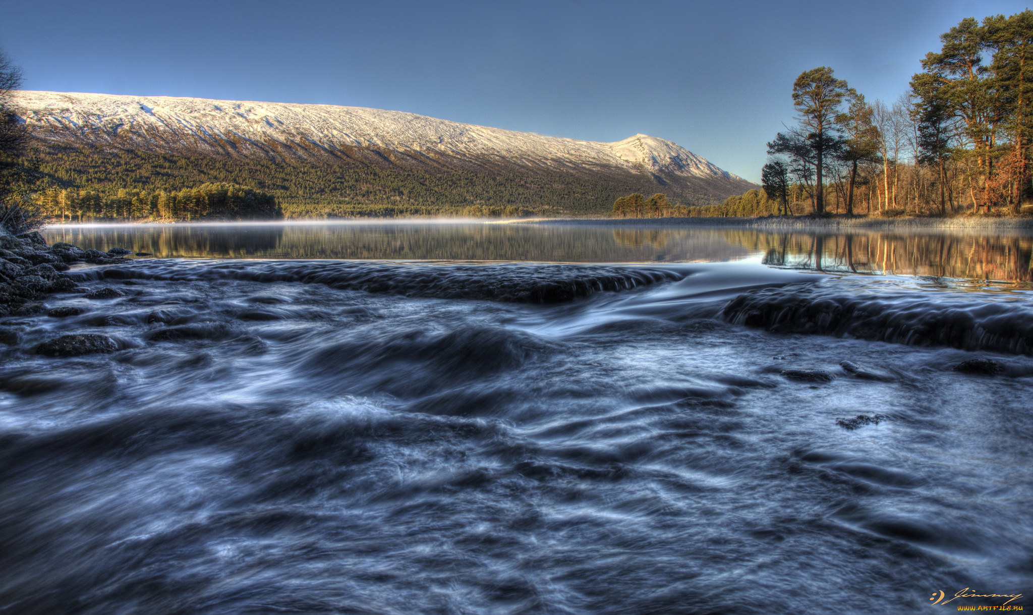 природа, реки, озера, горы, озеро, пейзаж, отражение