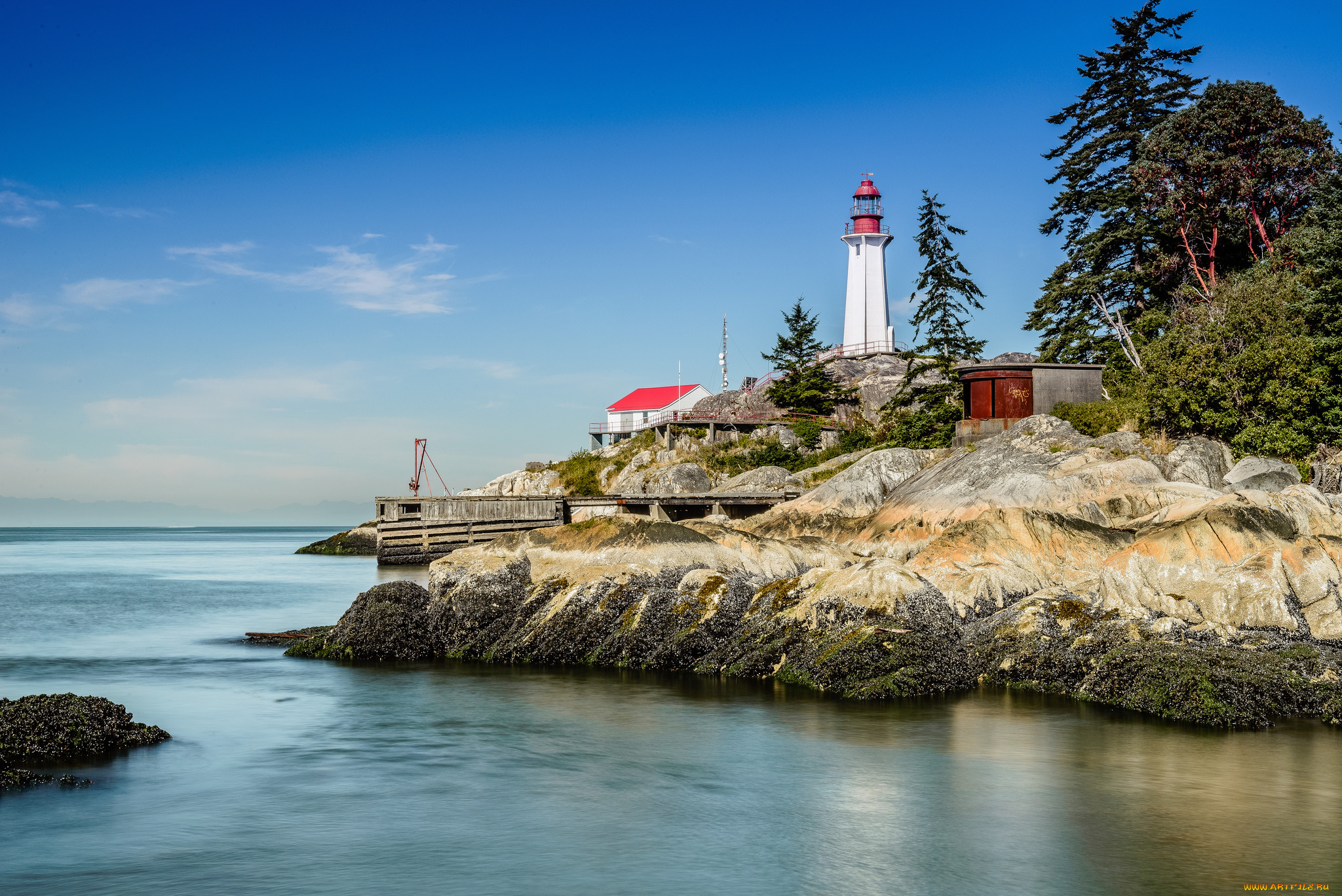 природа, маяки, побережье, маяк