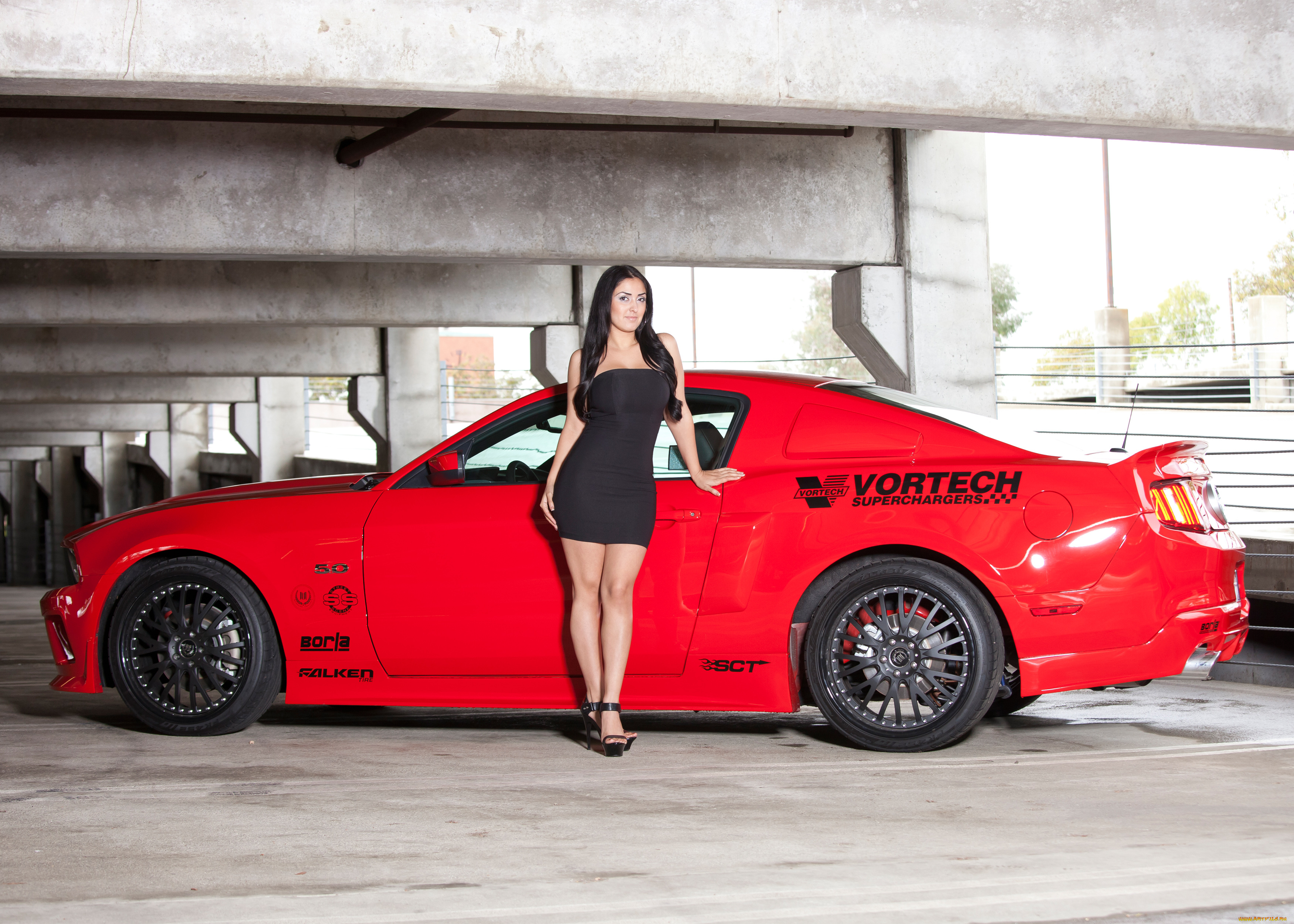 автомобили, -авто, с, девушками, mustang