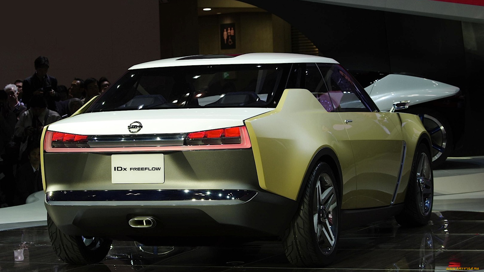 2013, nissan, idx, freeflow, concept, автомобили, выставки, и, уличные, фото, выставка, автомобиль, 2013, nissan, idx, freeflow, concept, жёлтый