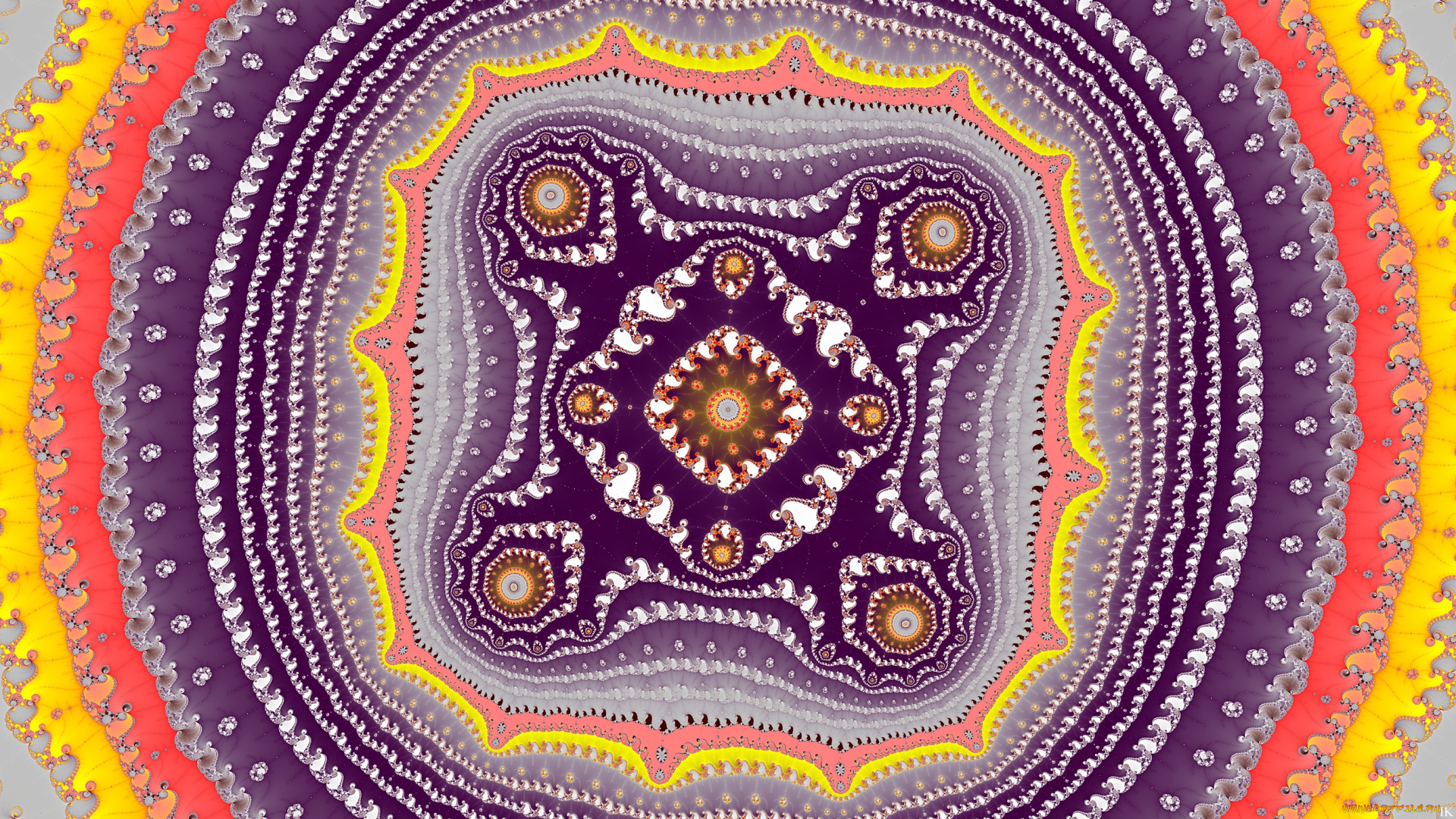 3д, графика, фракталы, , fractal, фон, цвета, узор