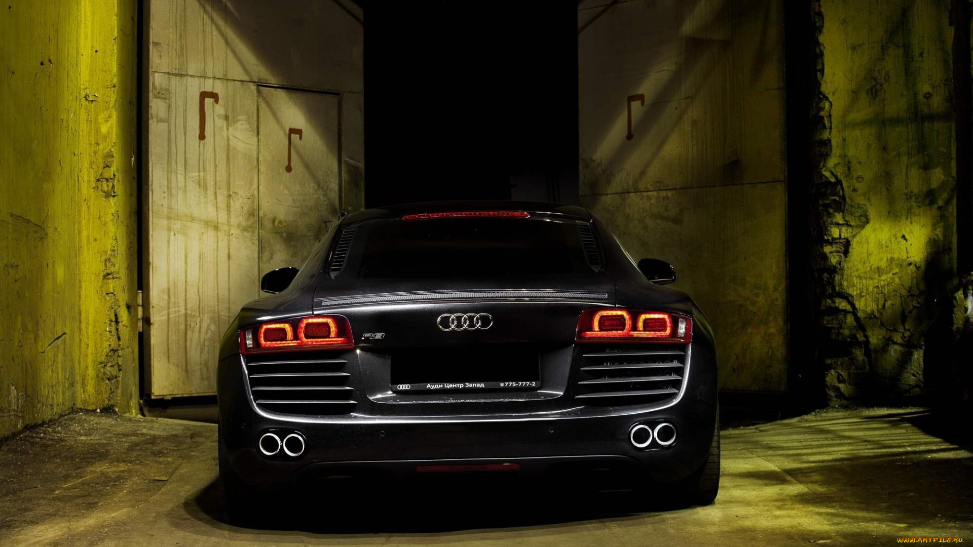 автомобили, audi, гараж, ворота, темная, ауди