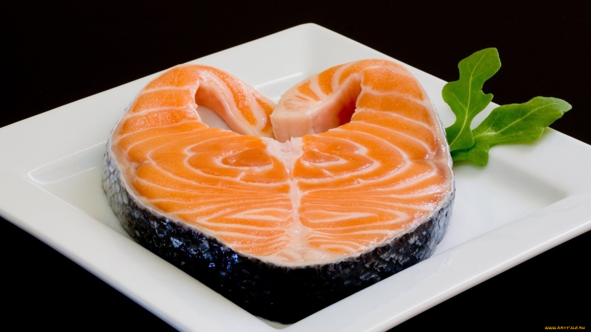 еда, рыба, , морепродукты, , суши, , роллы, красная, кусок, тарелка, листья, руккола