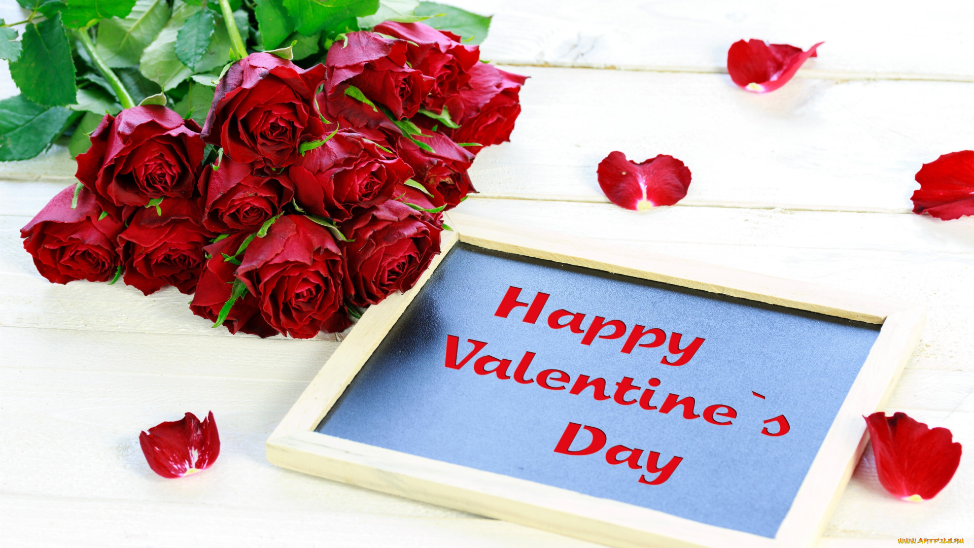 праздничные, день, святого, валентина, , сердечки, , любовь, день, святого, валентина, розы, букет, бутоны, лепестки, поздравление