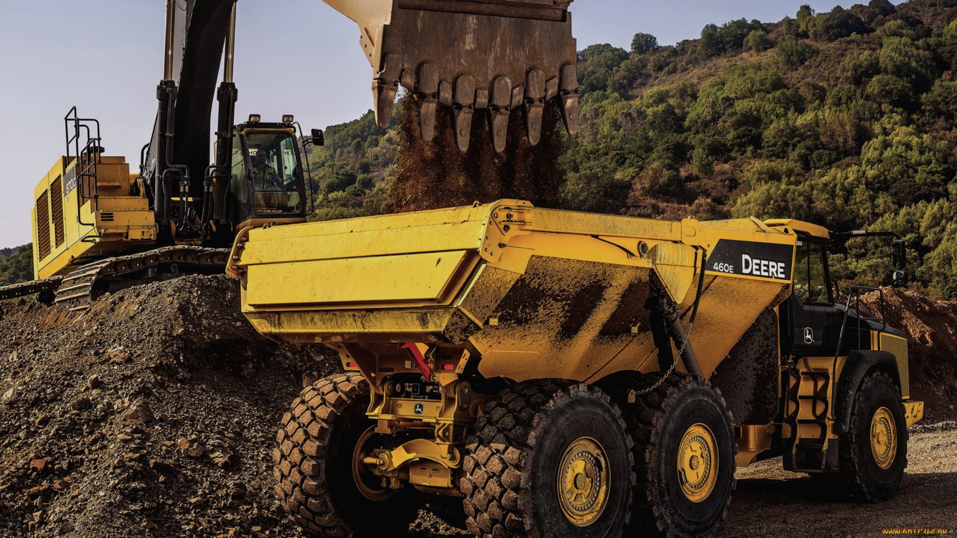 техника, строительная, техника, deere