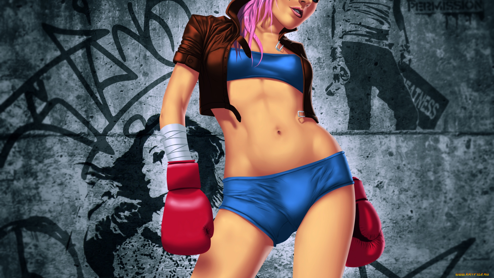 векторная, графика, девушки, , girls, фон, взгляд, девушка