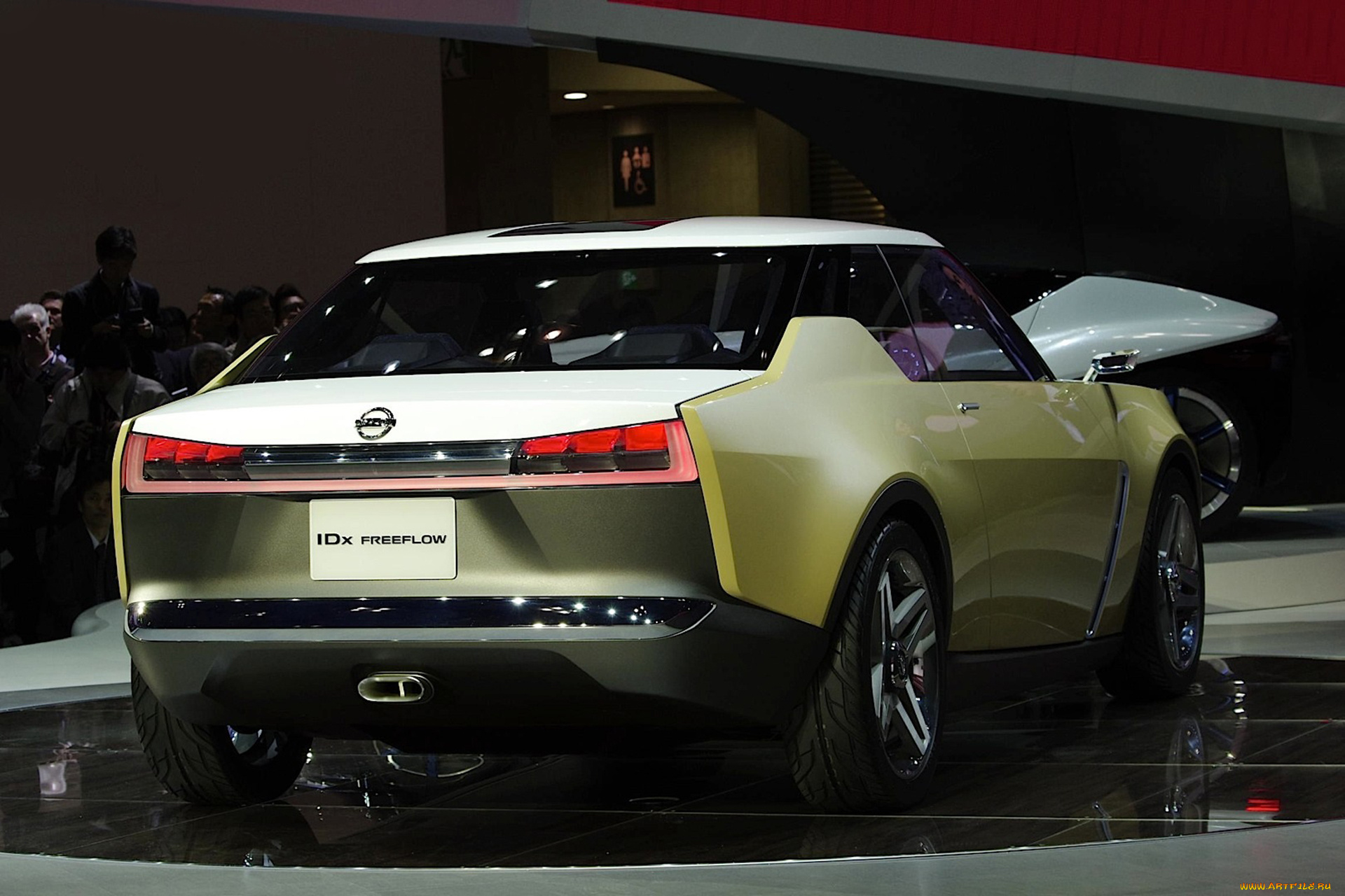 2013, nissan, idx, freeflow, concept, автомобили, выставки, и, уличные, фото, выставка, автомобиль, 2013, nissan, idx, freeflow, concept, жёлтый