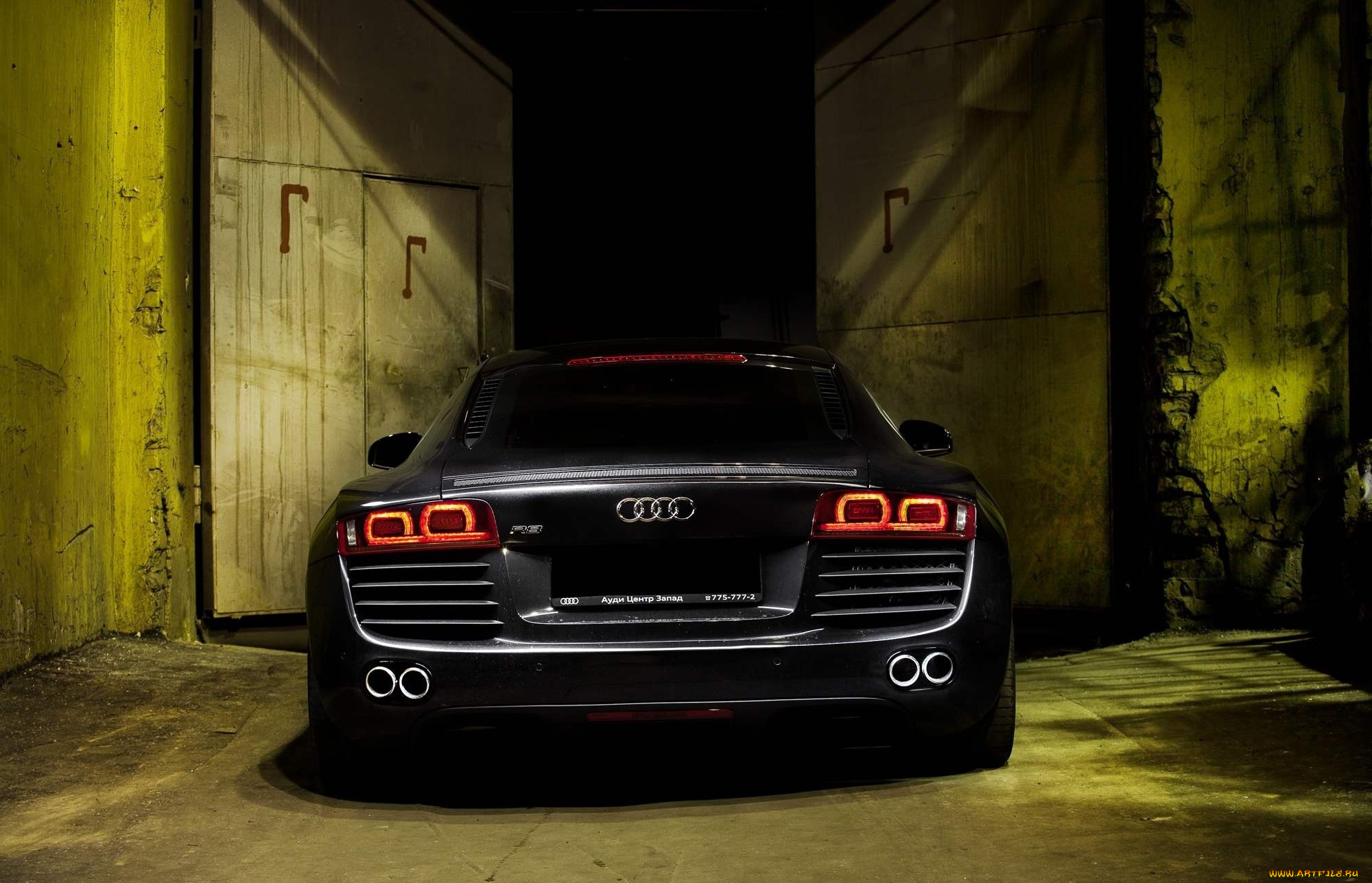 автомобили, audi, гараж, ворота, темная, ауди