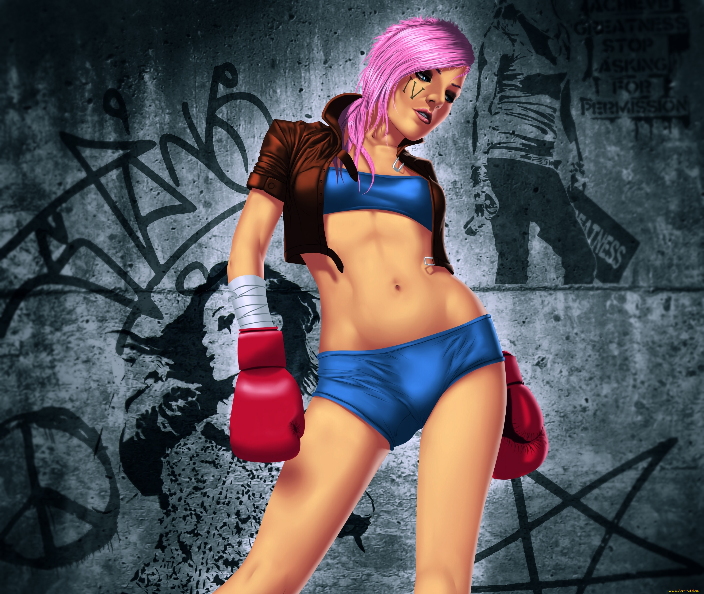 векторная, графика, девушки, , girls, фон, взгляд, девушка