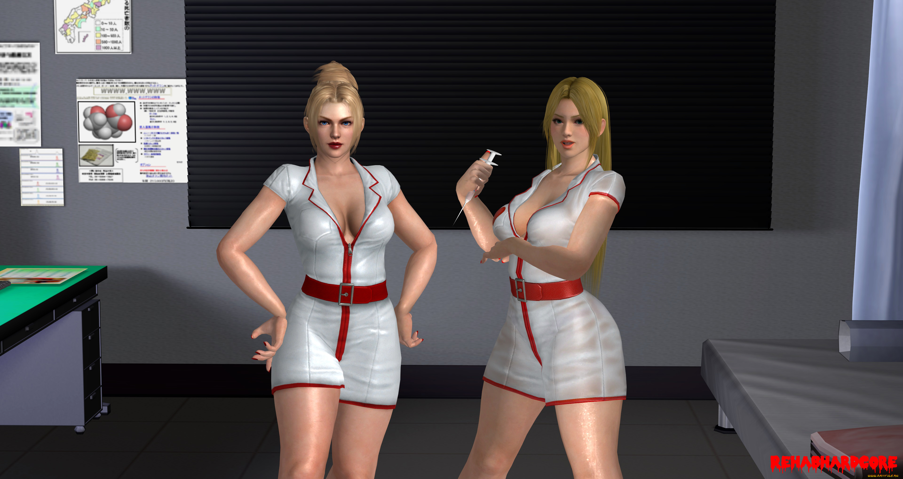 3д, графика, аниме, , anime, фон, взгляд, девушки