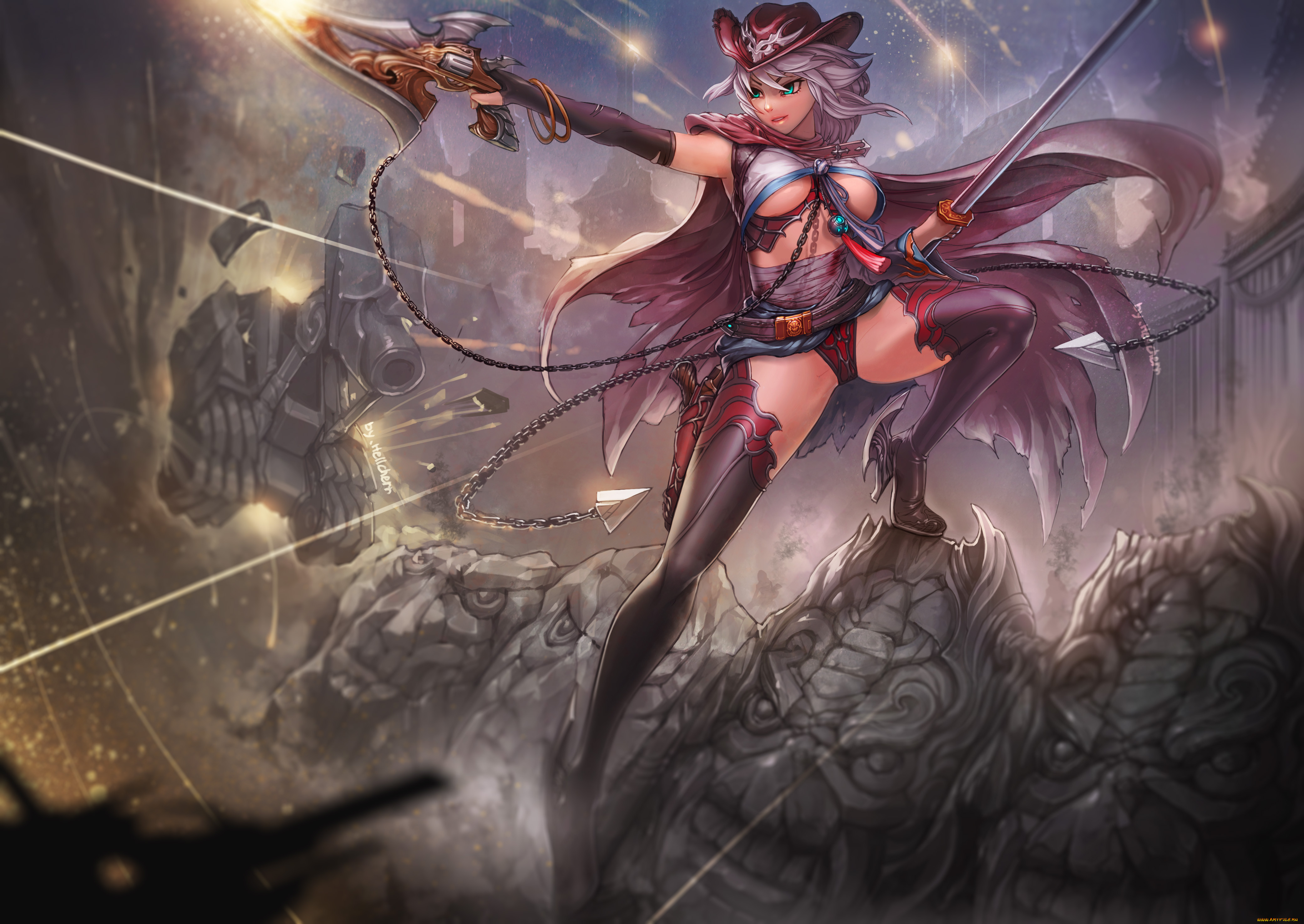 zoku, satsuriku, no, jango, аниме, оружие, , техника, , технологии, hellcherr, donne, anonime, zoku, satsuriku, no, jango