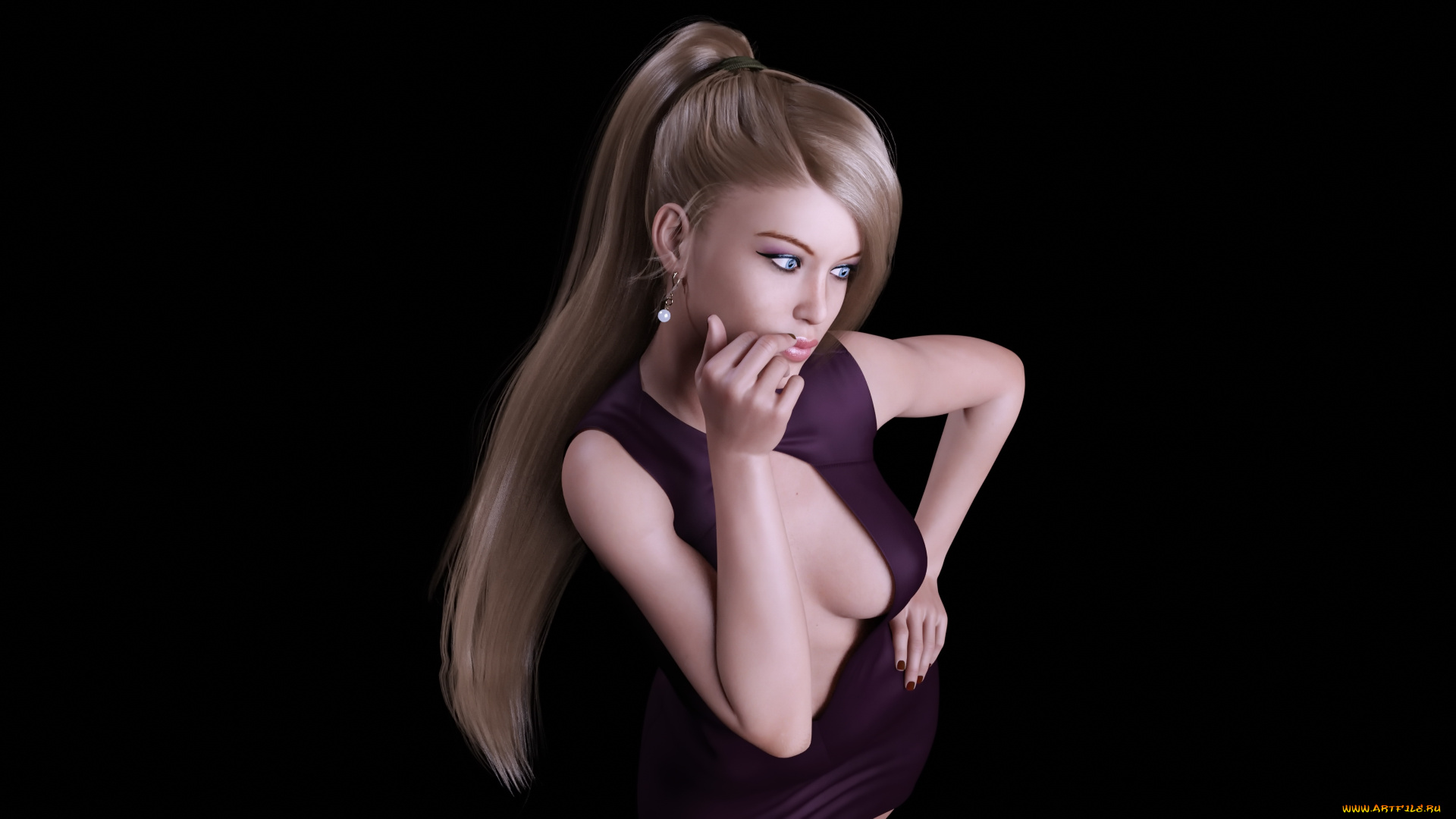 3д, графика, люди, , people, фон, взгляд, девушка