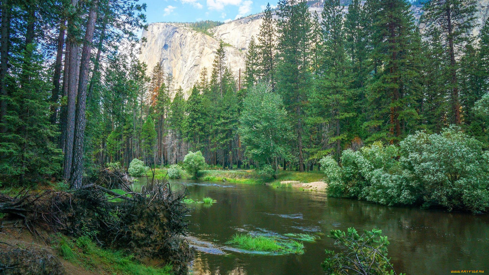 природа, реки, озера, йосемитский, национальный, парк, yosemite, national, park