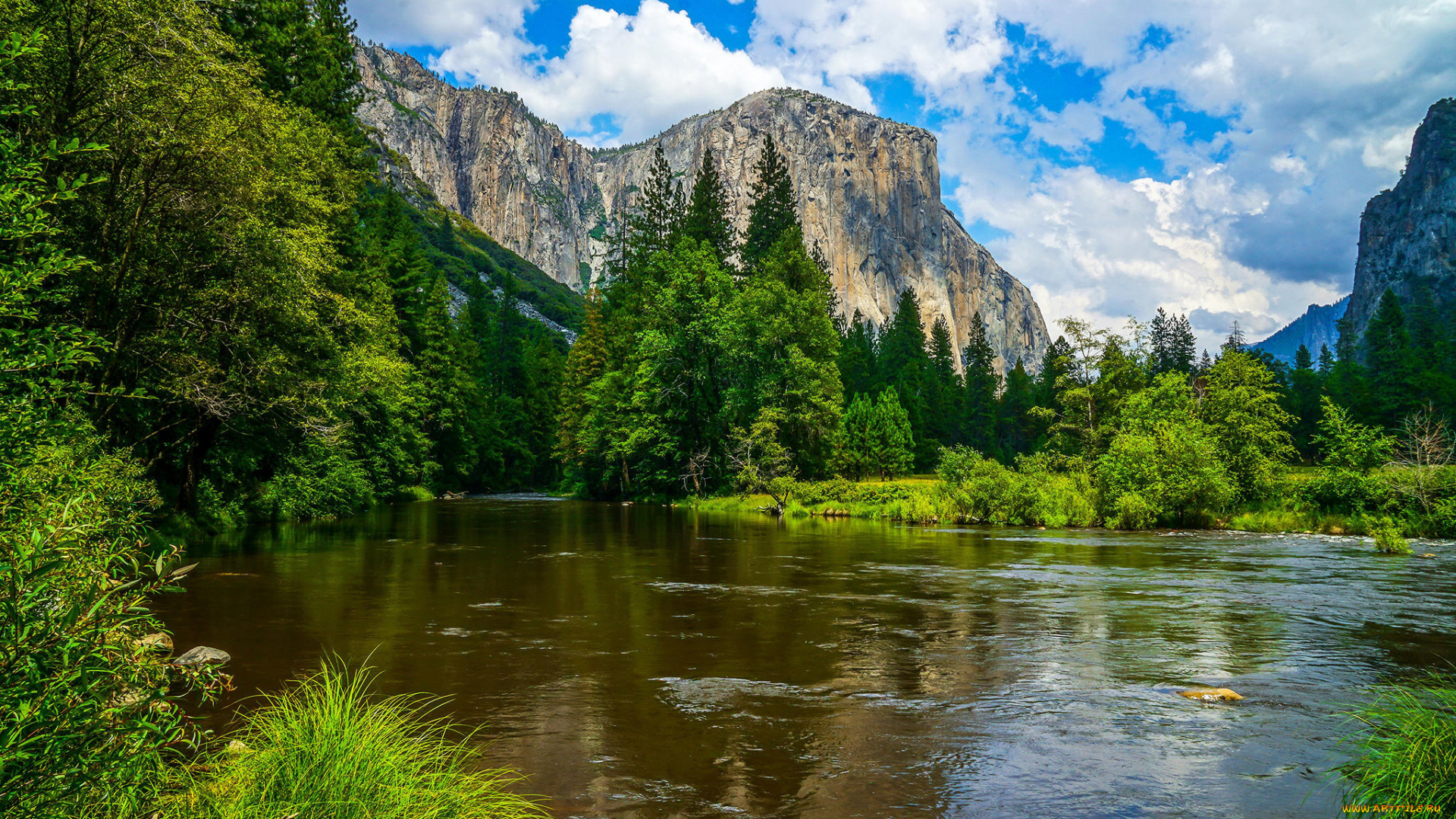 природа, реки, озера, yosemite, national, park, йосемитский, национальный, парк