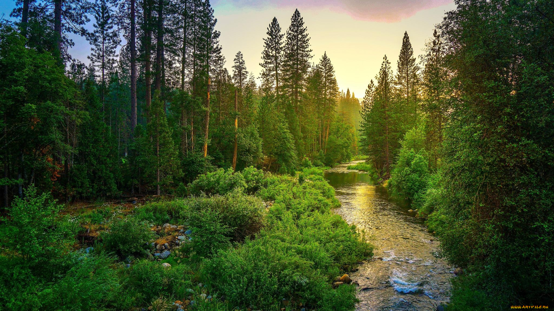 природа, реки, озера, yosemite, national, park, йосемитский, национальный, парк