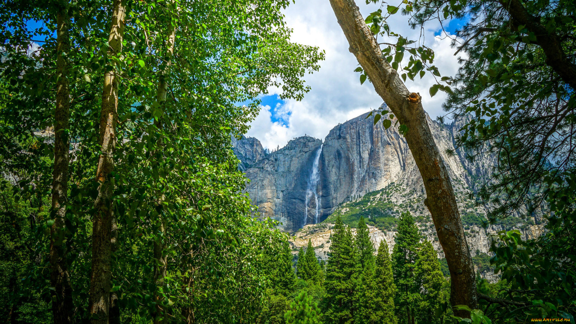 природа, водопады, yosemite, national, park, йосемитский, национальный, парк