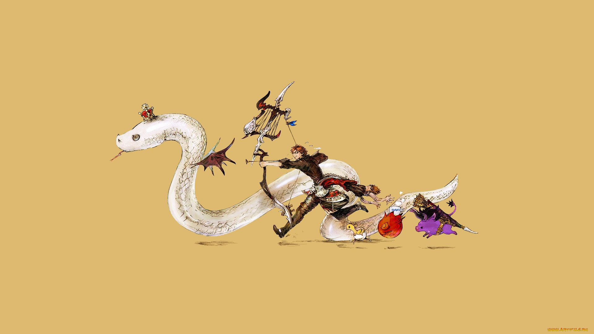 рисованное, минимализм, змея