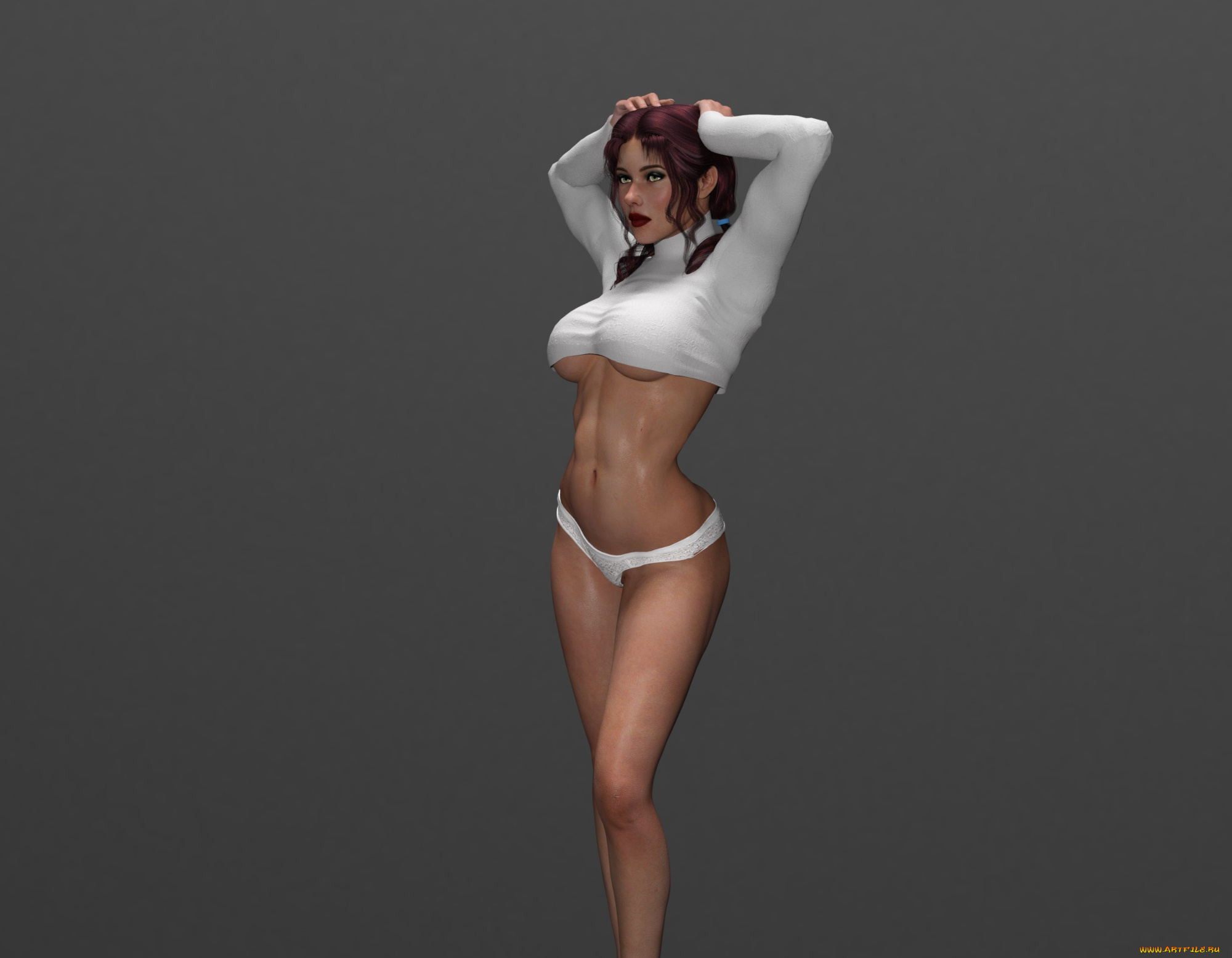 3д, графика, люди, , people, девушка, взгляд, фон