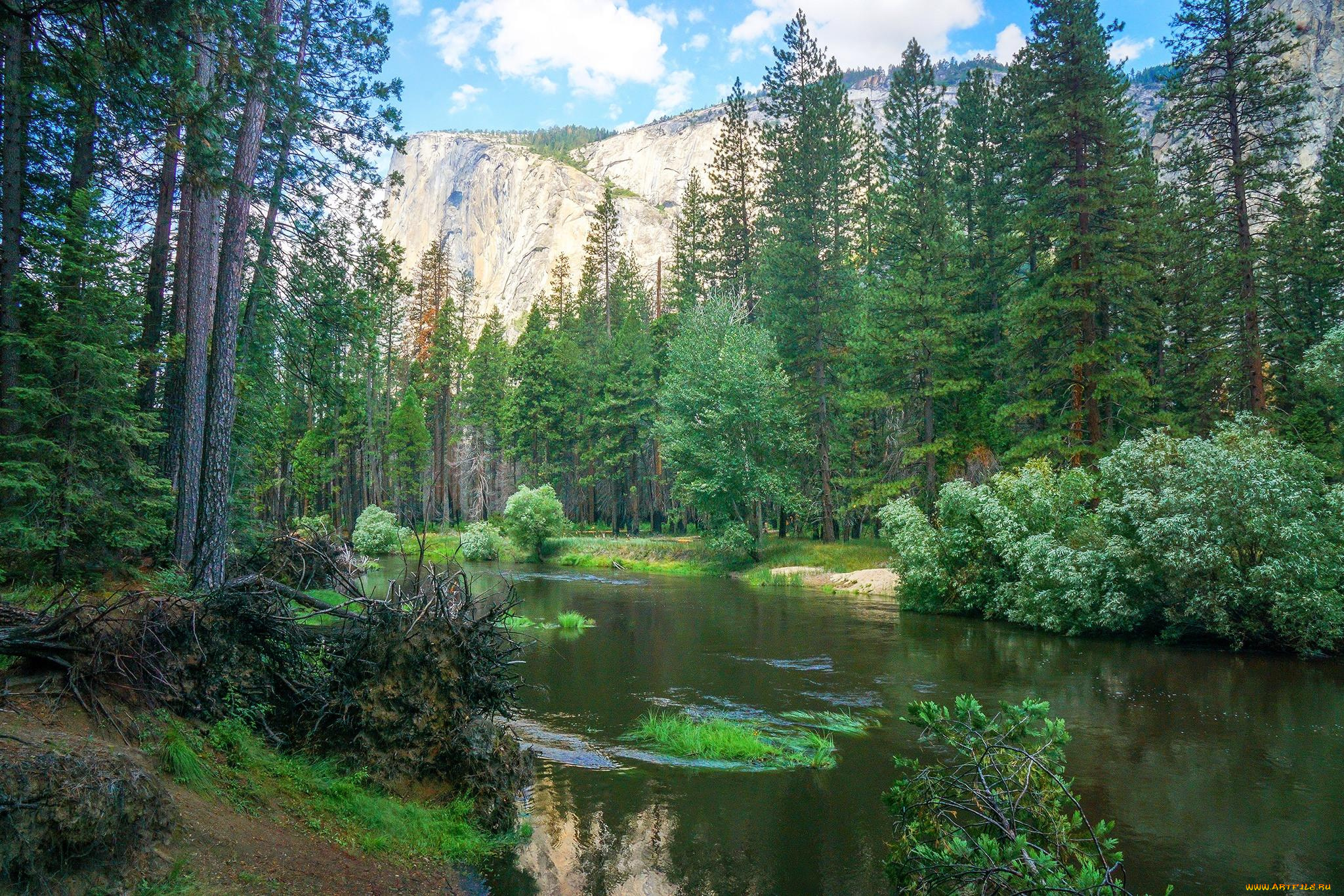 природа, реки, озера, йосемитский, национальный, парк, yosemite, national, park