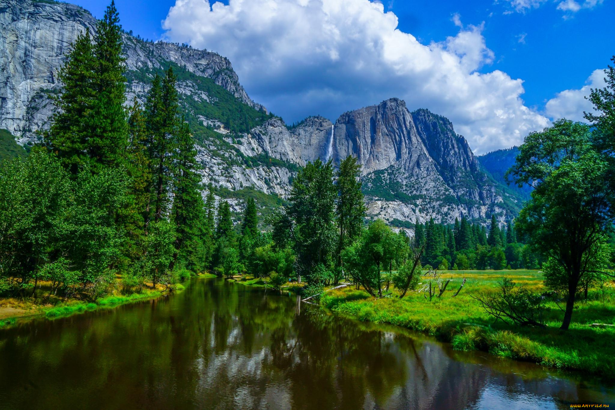 природа, реки, озера, yosemite, national, park, йосемитский, национальный, парк