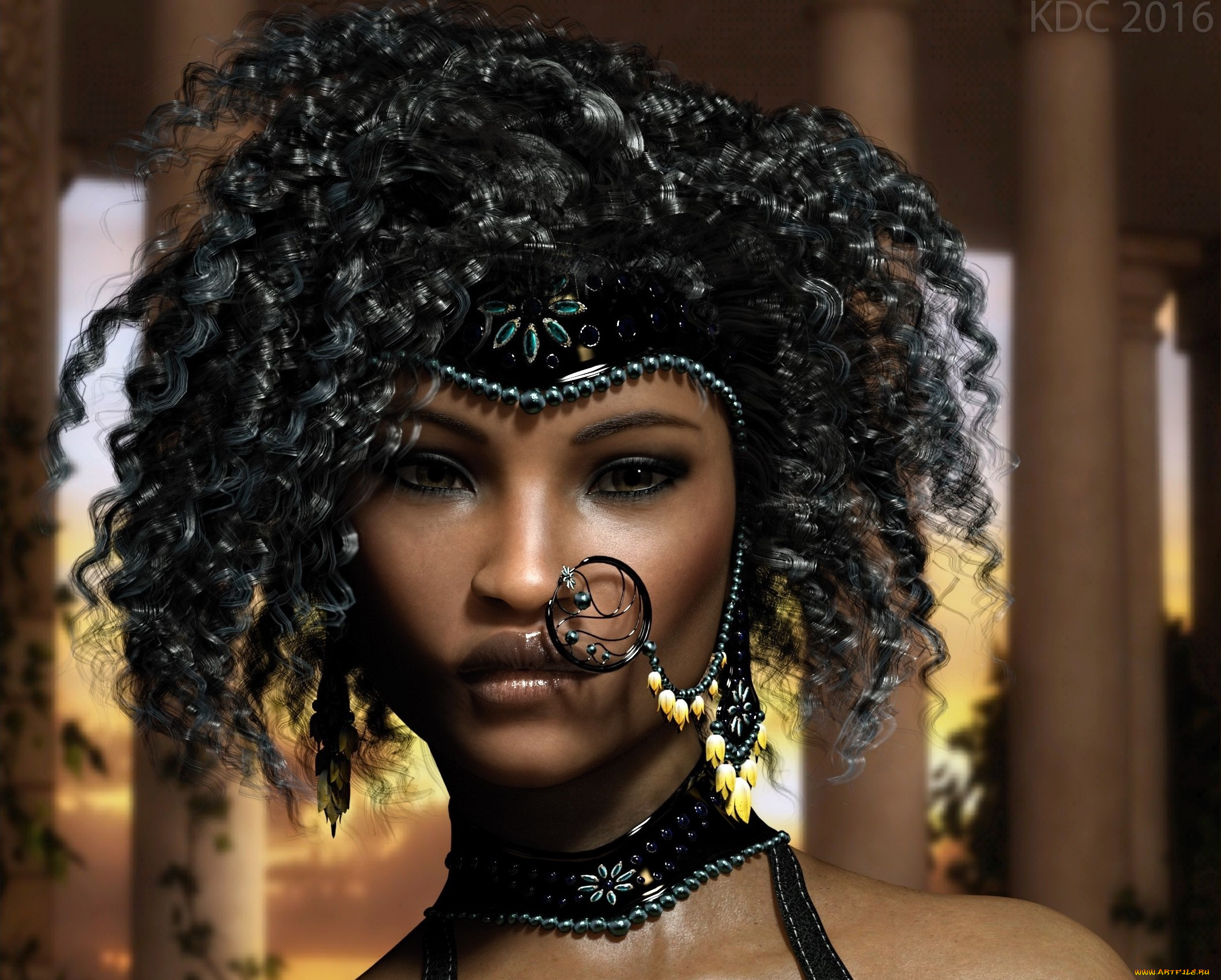 3д, графика, портрет, , portraits, фон, взгляд, девушка