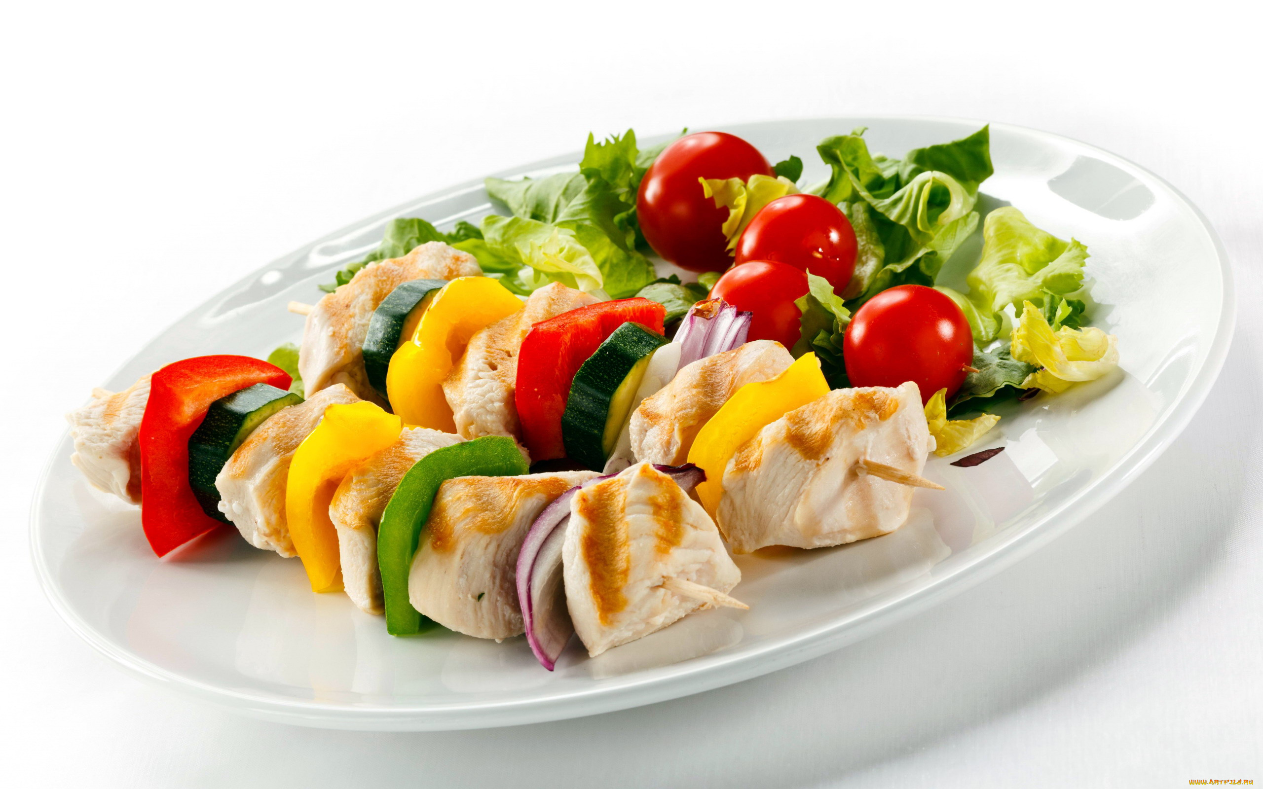 еда, шашлык, , барбекю, цуккини, перец, мясо, помидоры