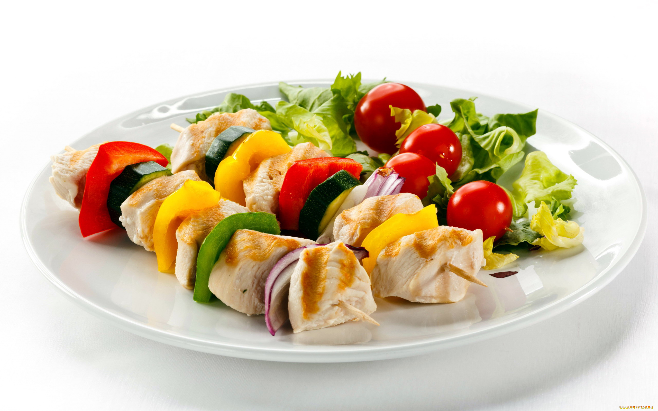 еда, шашлык, , барбекю, мясо, цуккини, перец, помидоры