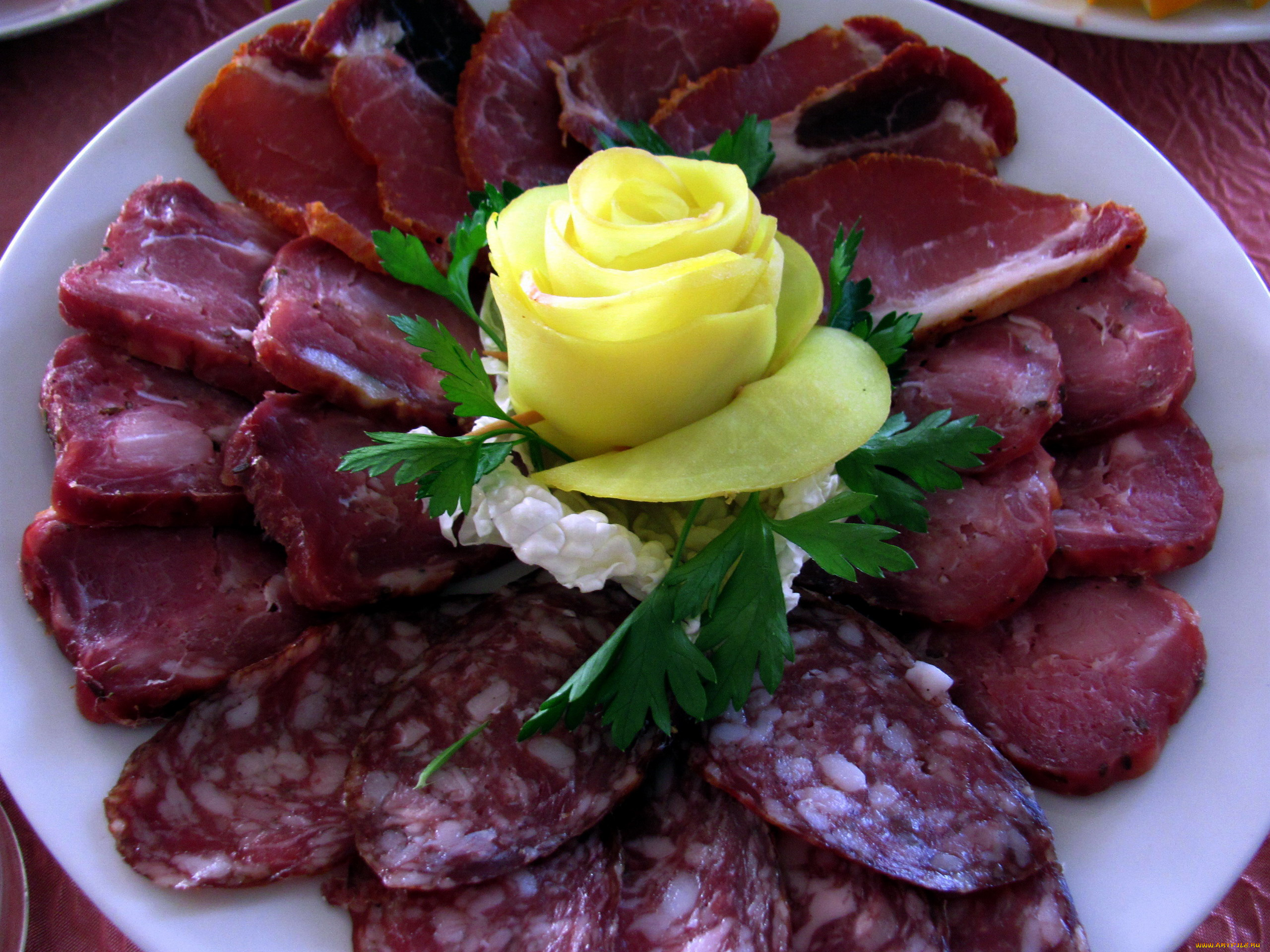 еда, колбасные, изделия, петрушка, ветчина, колбаса