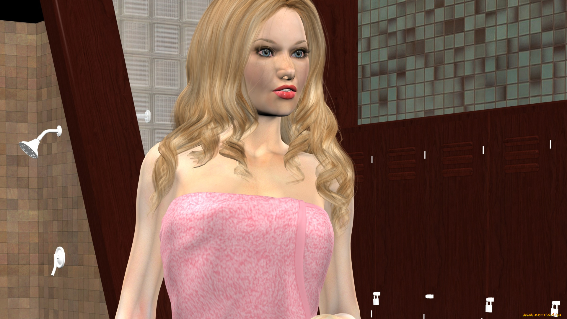 3д, графика, люди, , people, девушка, взгляд, фон