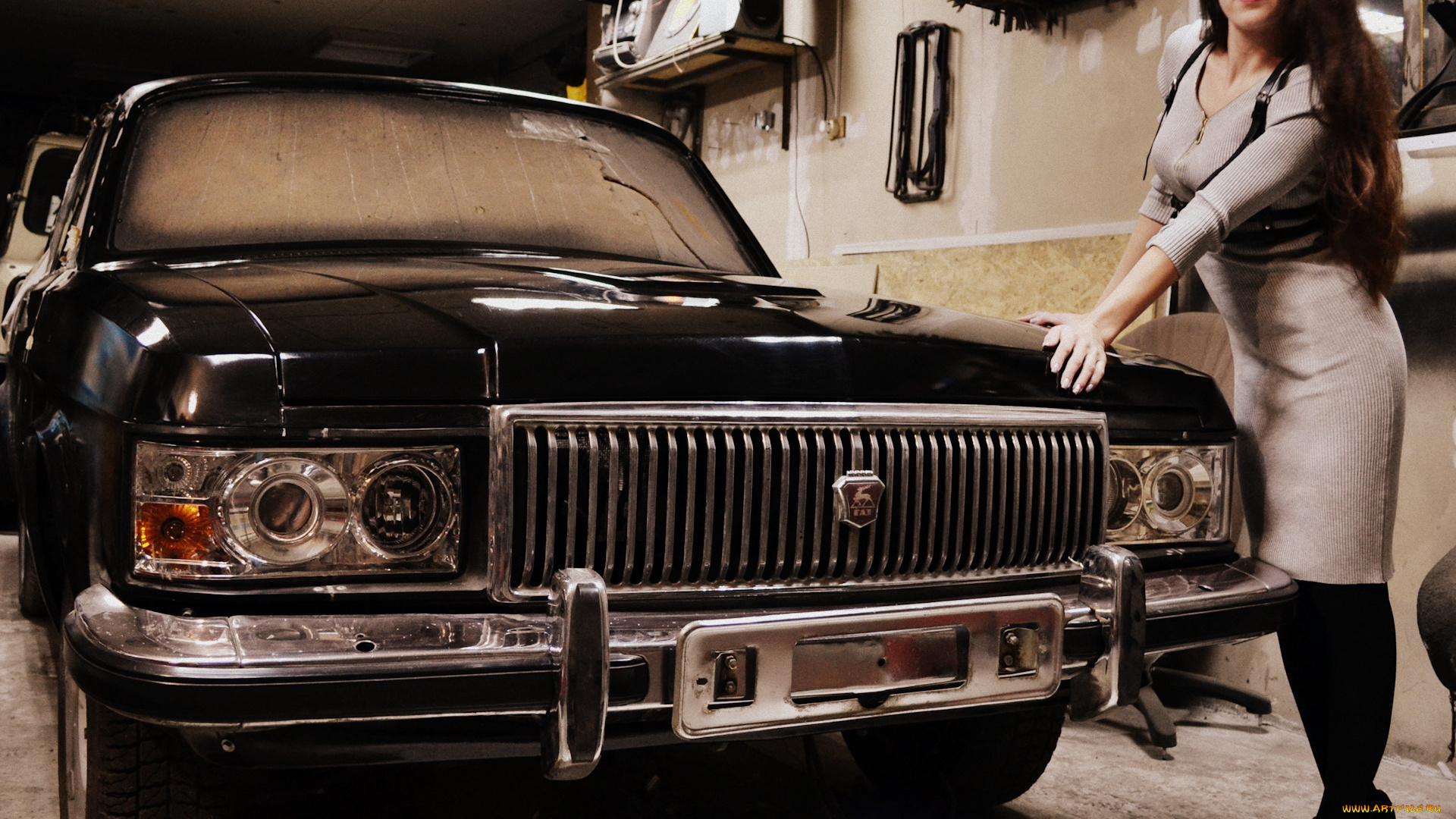 автомобили, -авто, с, девушками, газ, 31