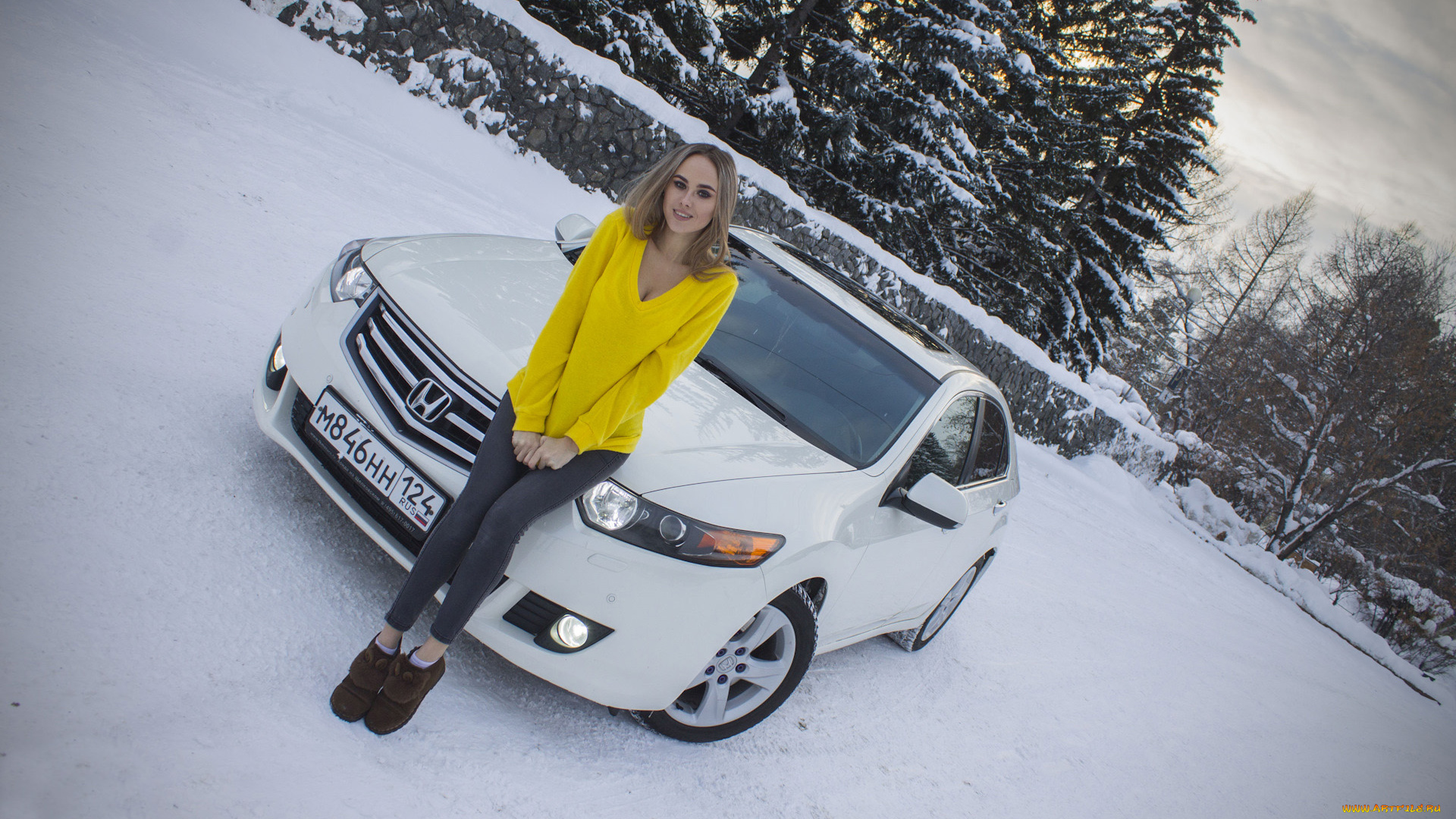 автомобили, -авто, с, девушками, honda, accord