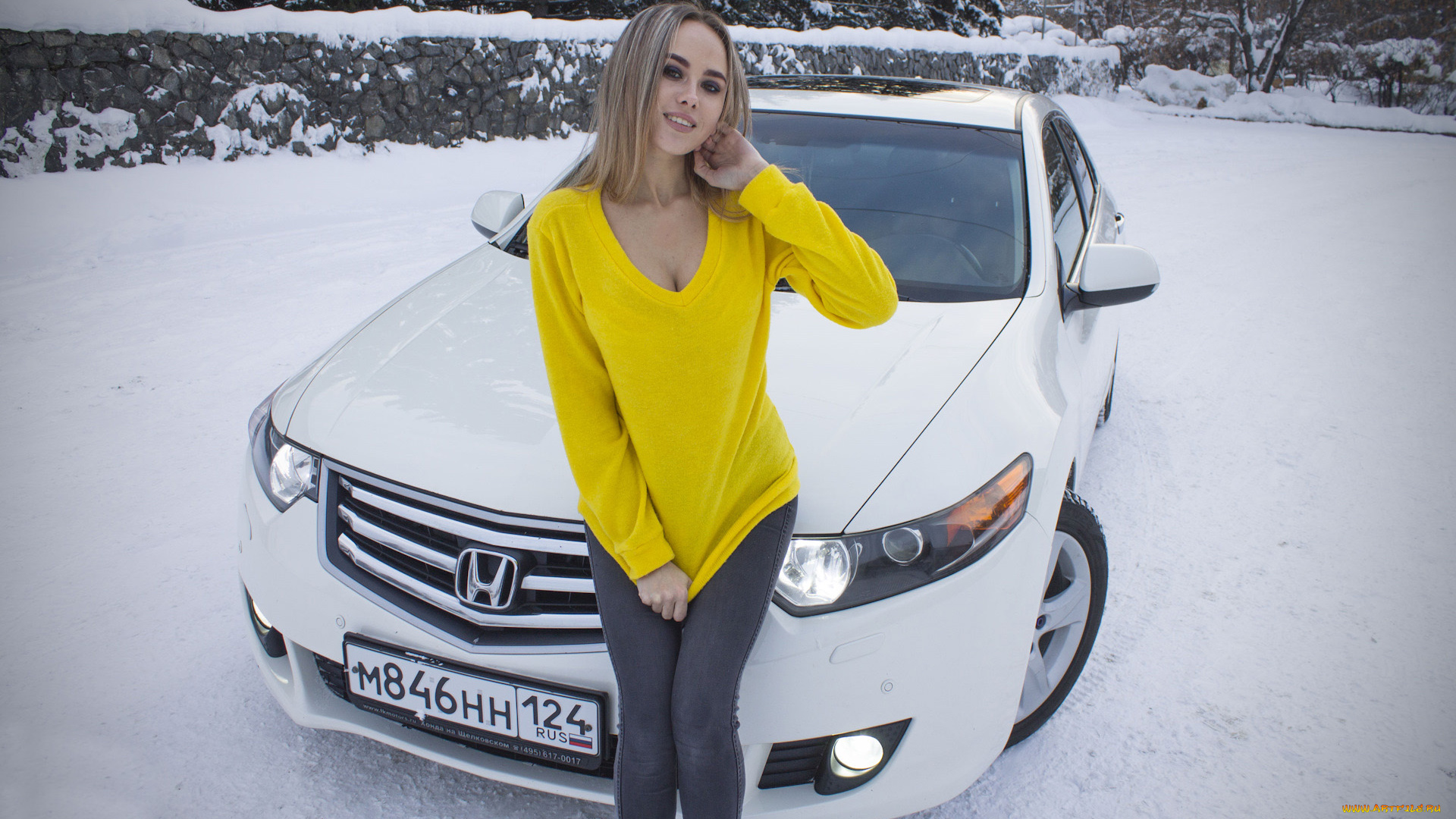 автомобили, -авто, с, девушками, honda, accord