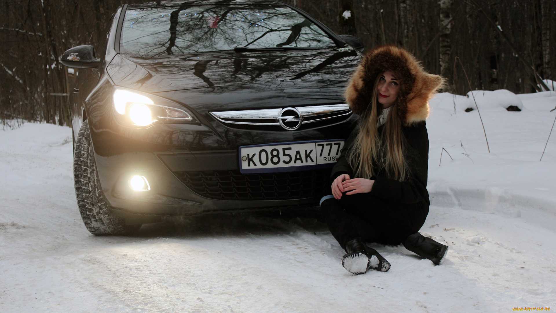 автомобили, -авто, с, девушками, opel, astra